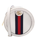 Gucci 598661 Ophidia Web Mini Round Backpack White