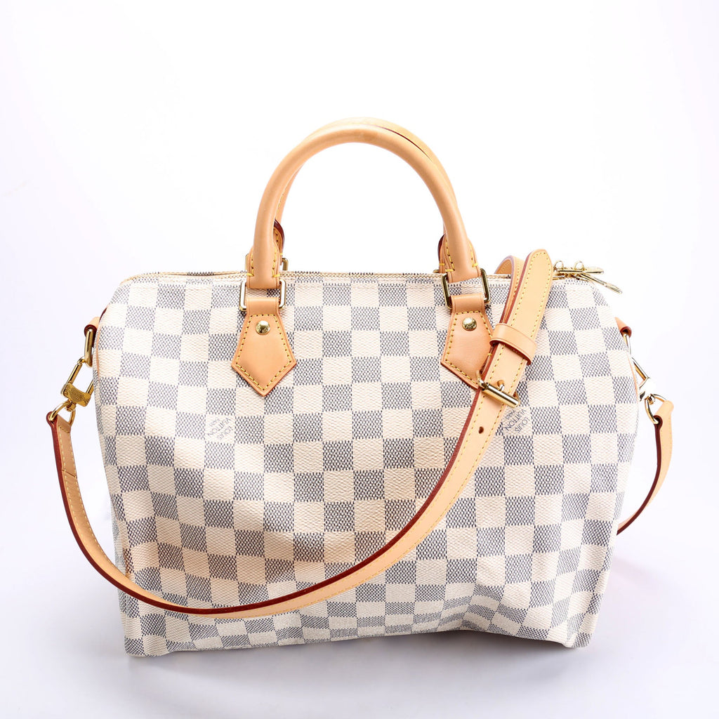 Speedy 30 Bandouliere Damier Azur