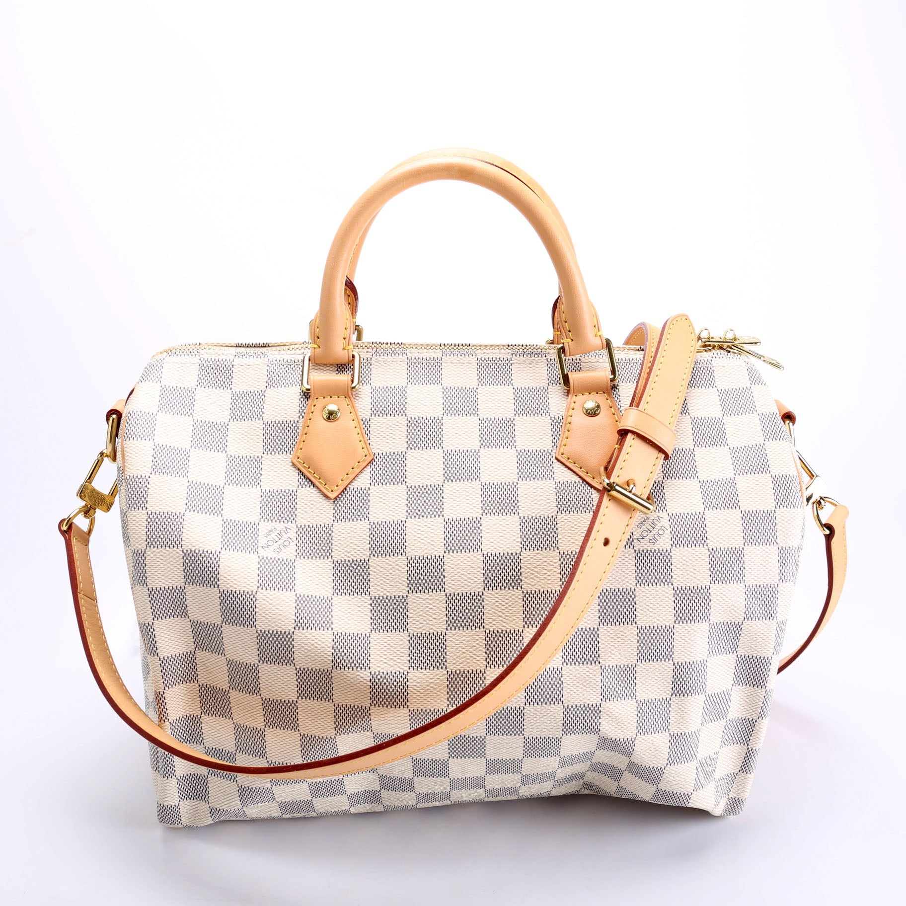 Speedy 30 Bandouliere Damier Azur
