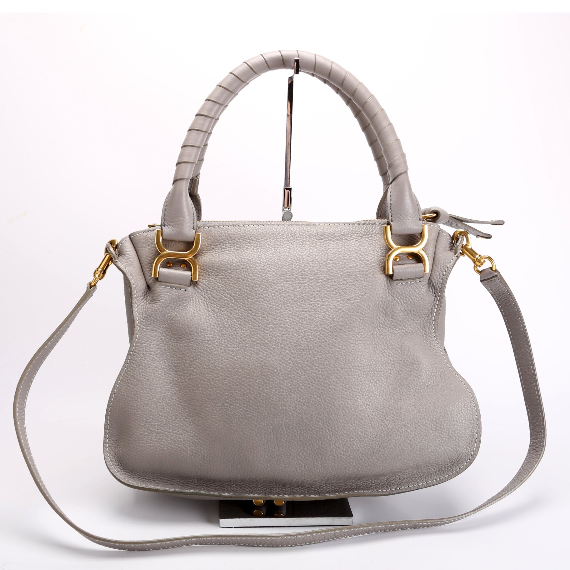 Marcie Satchel Medium Grey