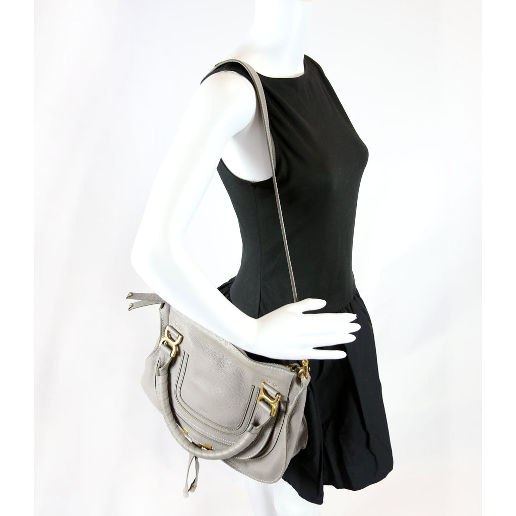Marcie Satchel Medium Grey