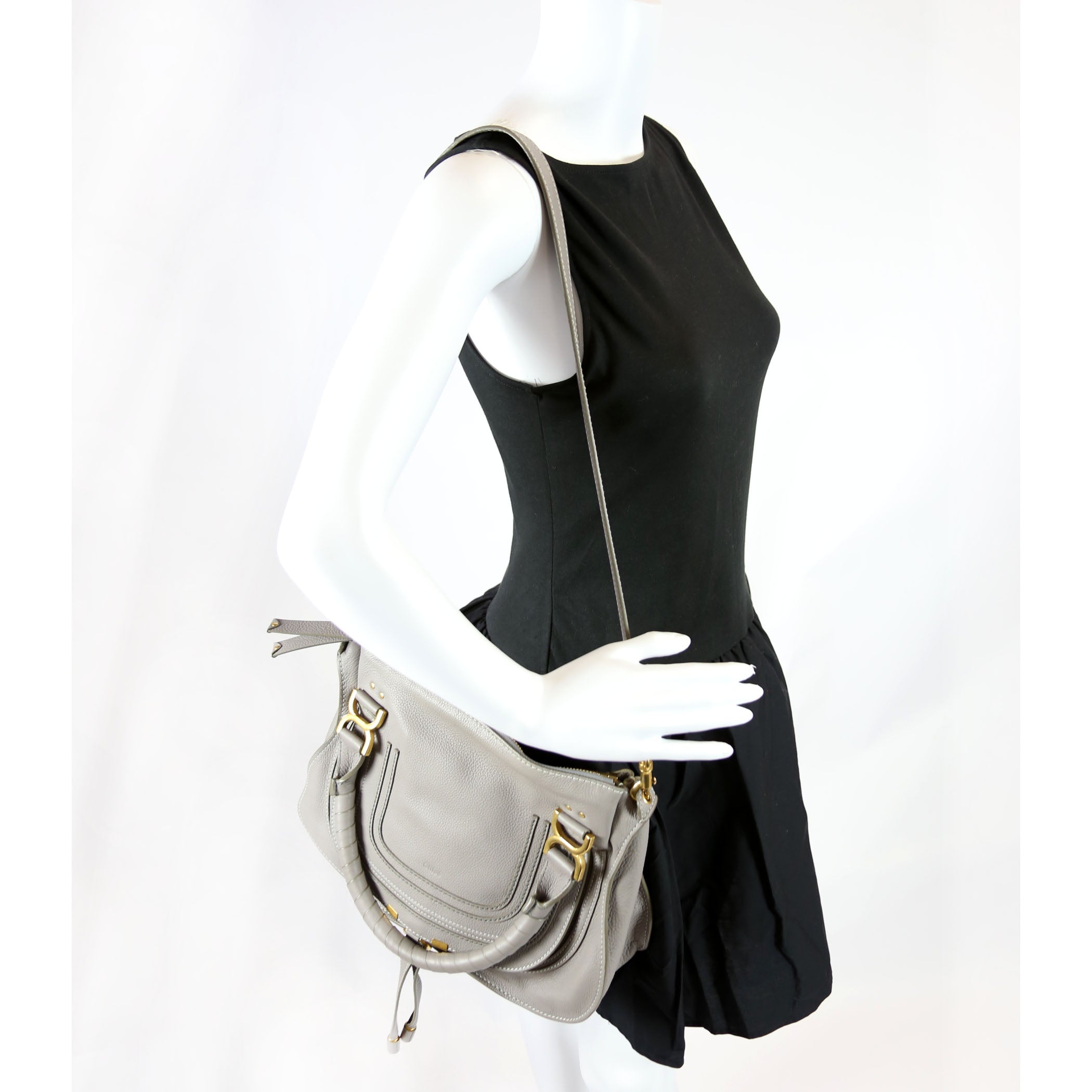 Marcie Satchel Medium Grey