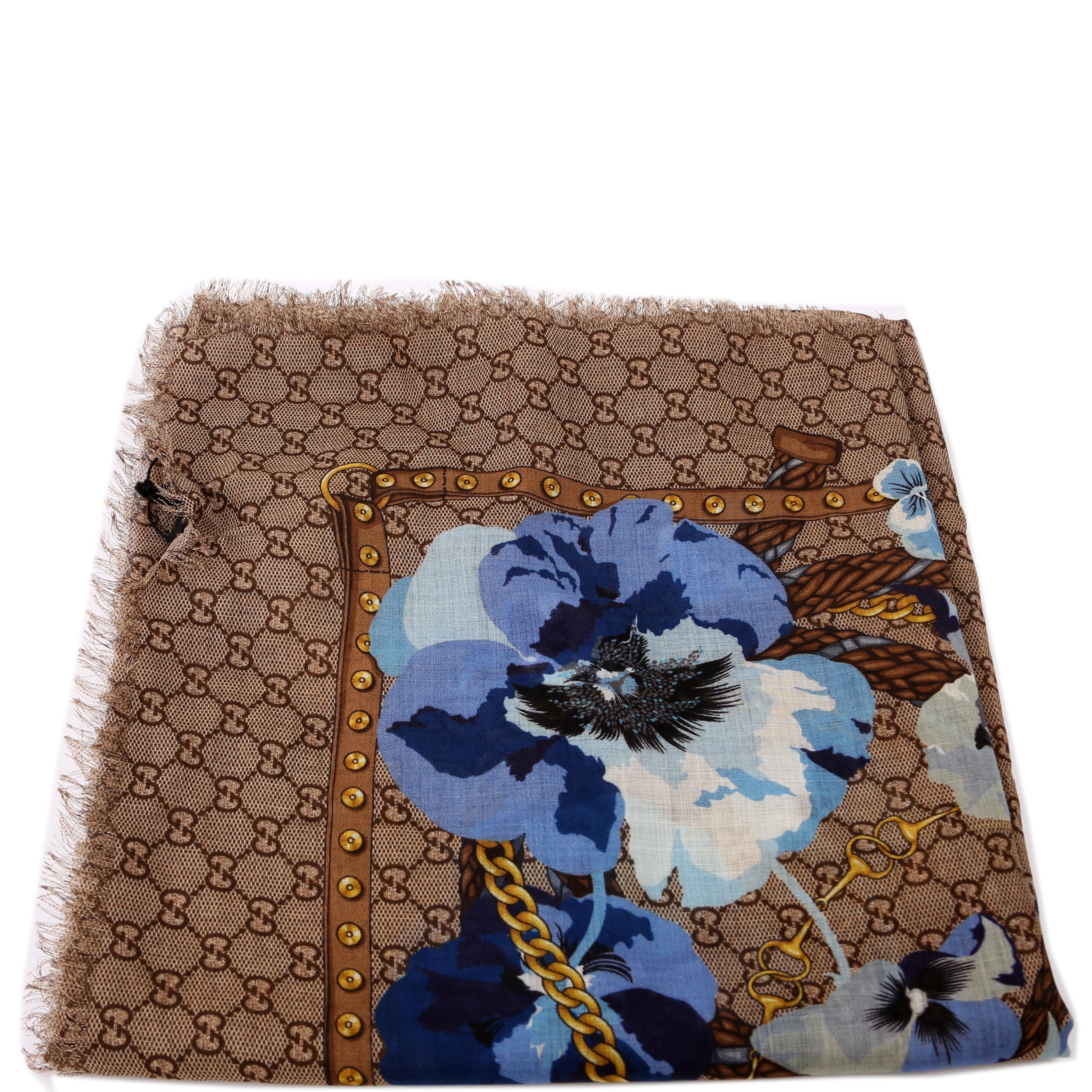 Panshie Flower Fringe Shawl Wool Scarf