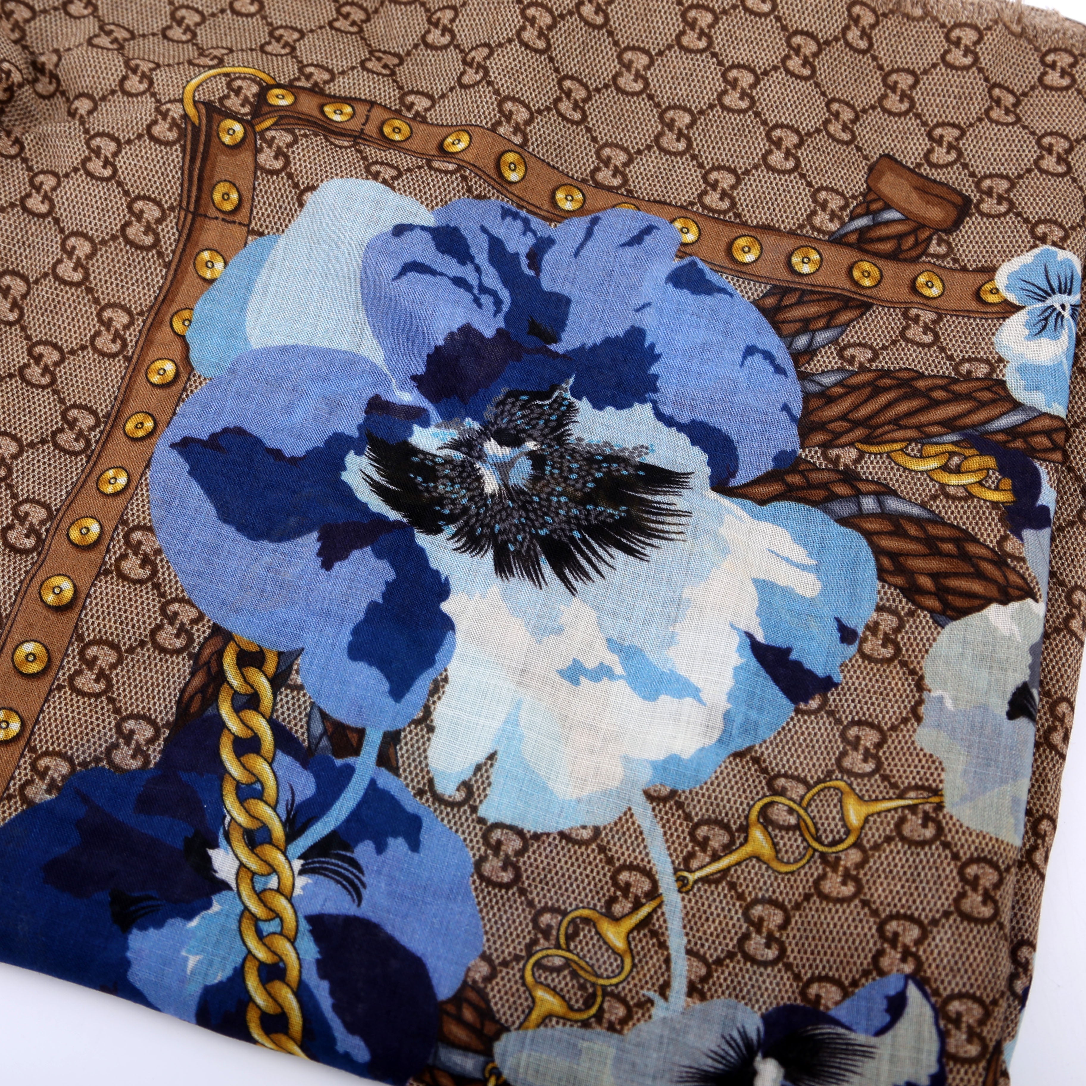 Panshie Flower Fringe Shawl Wool Scarf