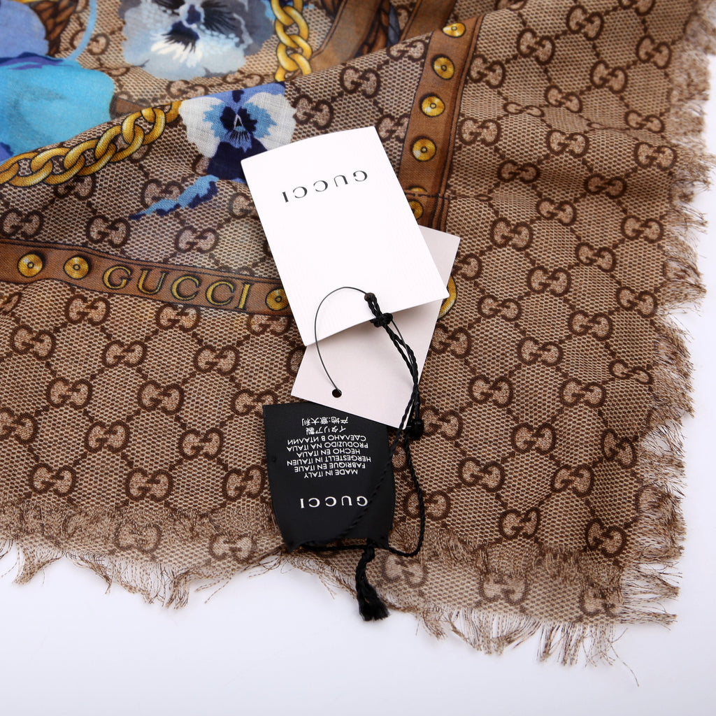 Panshie Flower Fringe Shawl Wool Scarf
