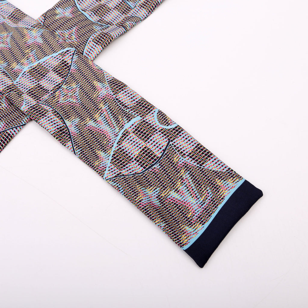 Pop Print Bandeau Scarf Navy/Multicolor