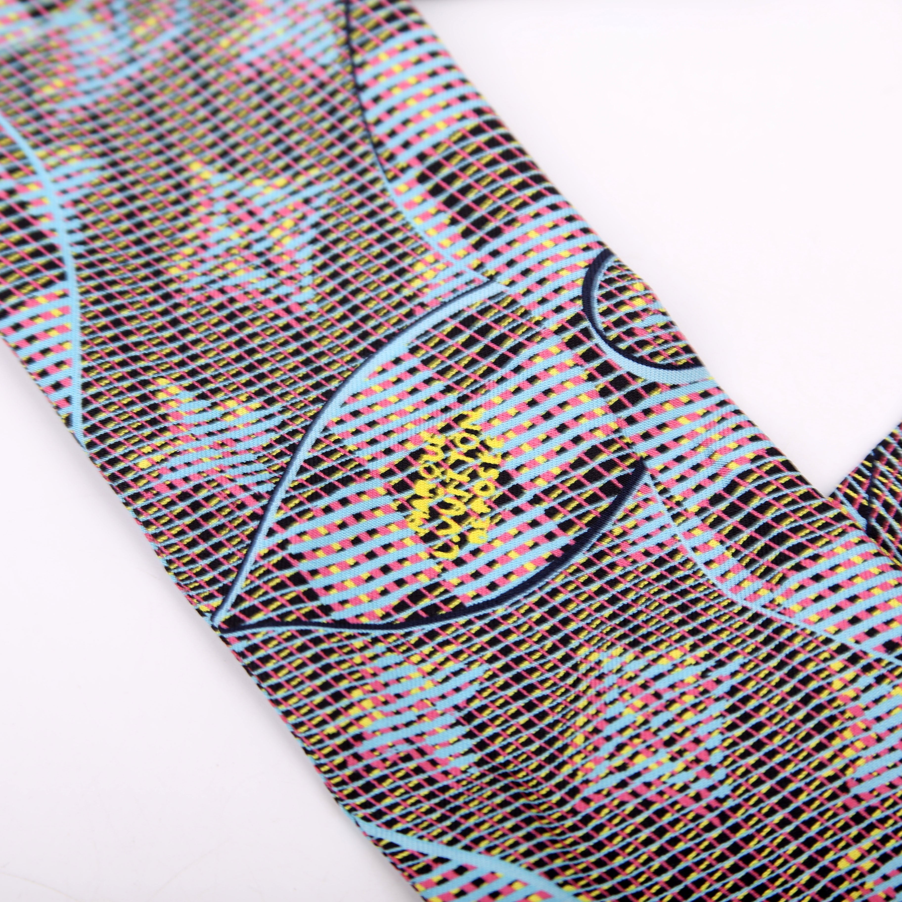 Pop Print Bandeau Scarf Navy/Multicolor