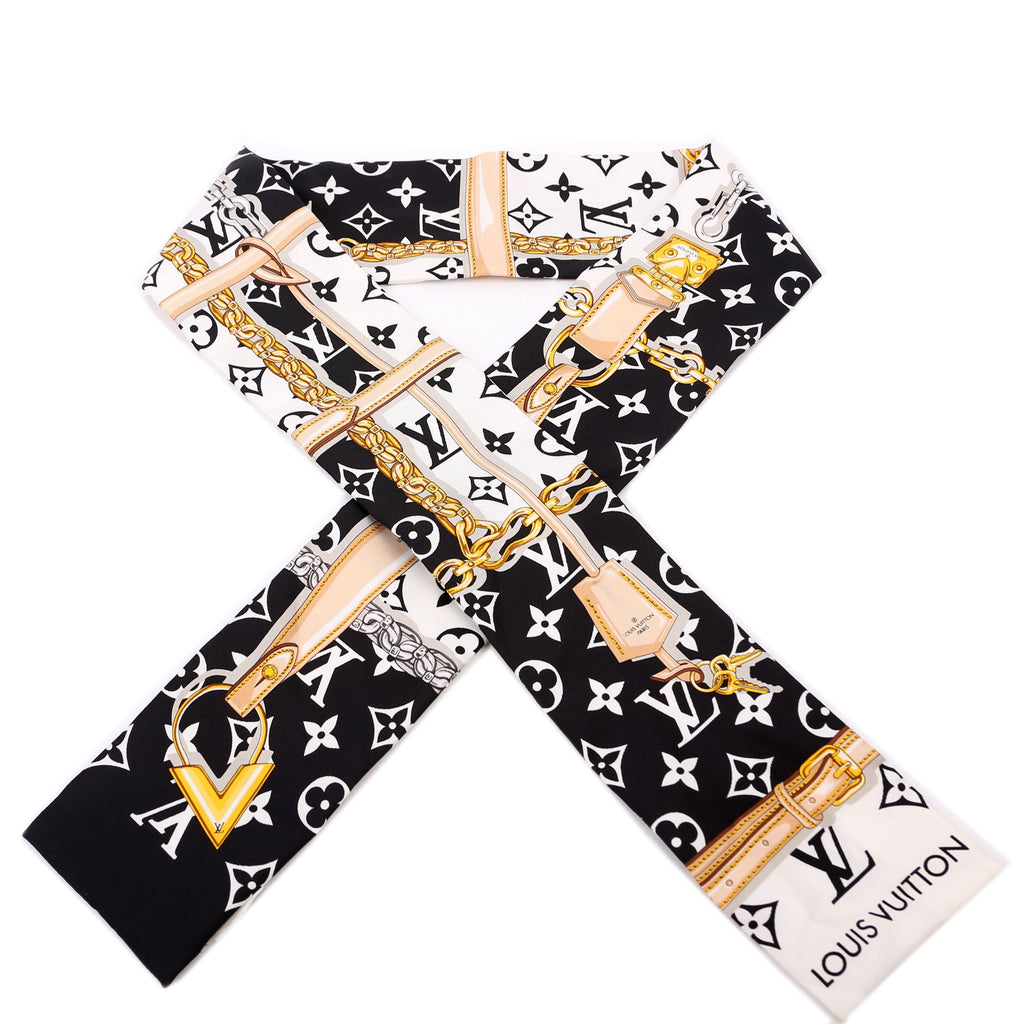 Tribute Bandeau Scarf Black/White