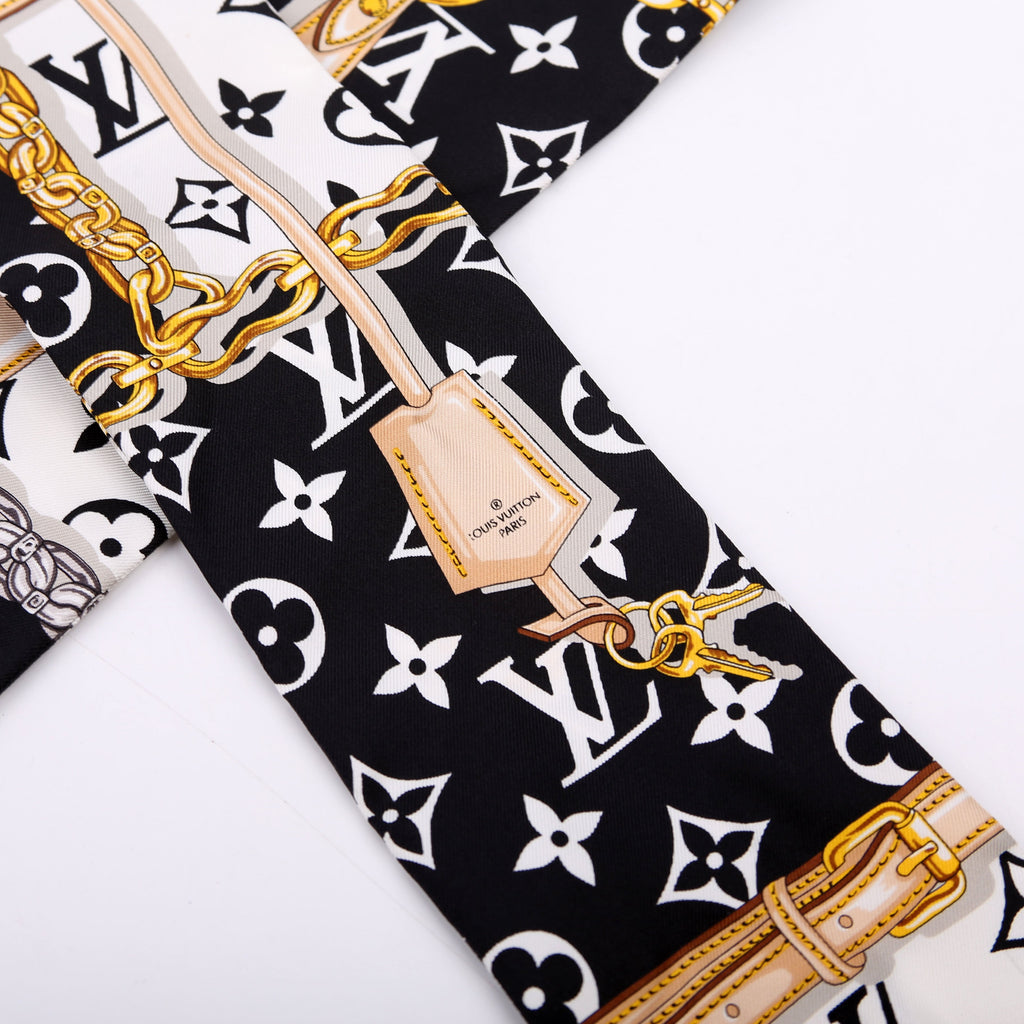 Tribute Bandeau Scarf Black/White