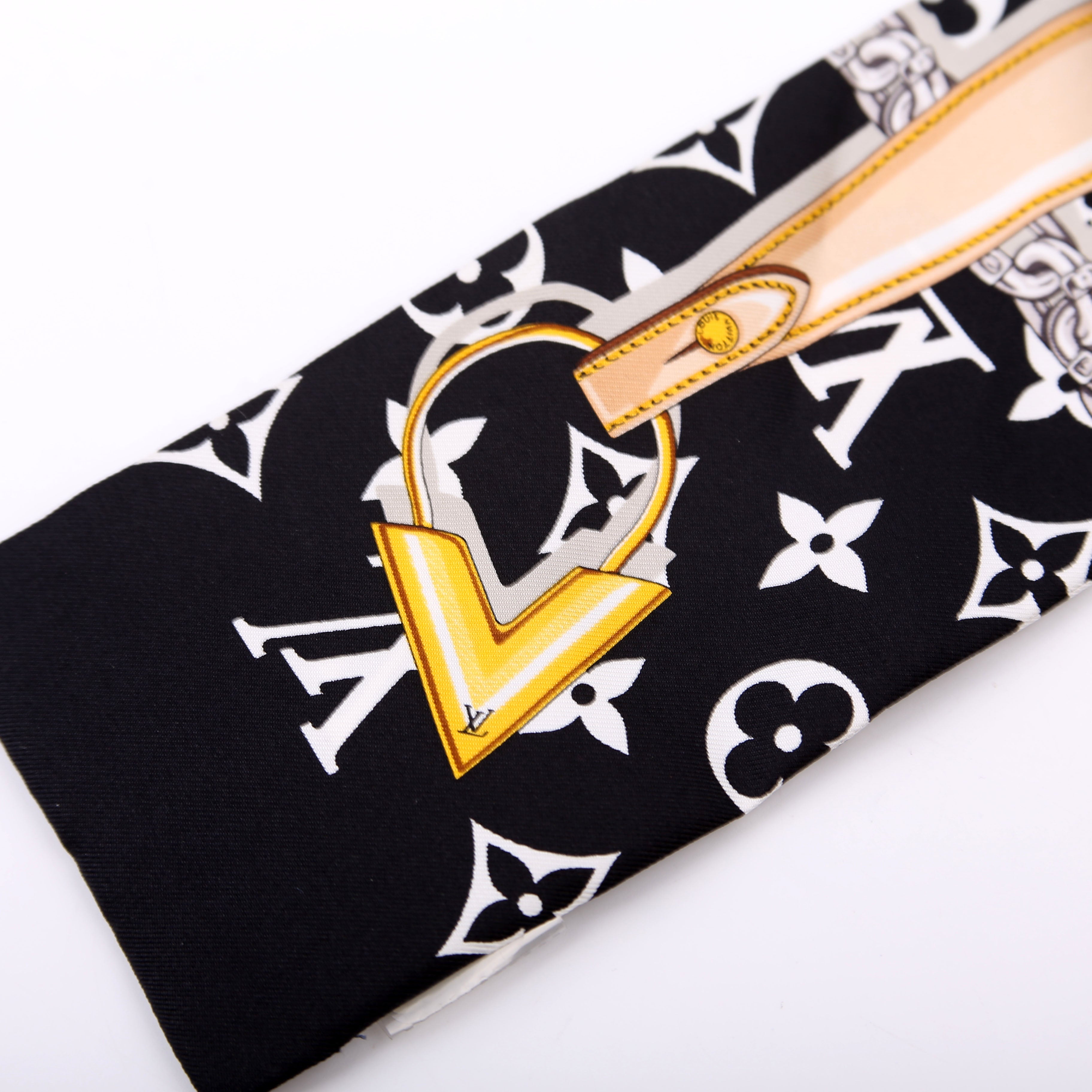 Tribute Bandeau Scarf Black/White