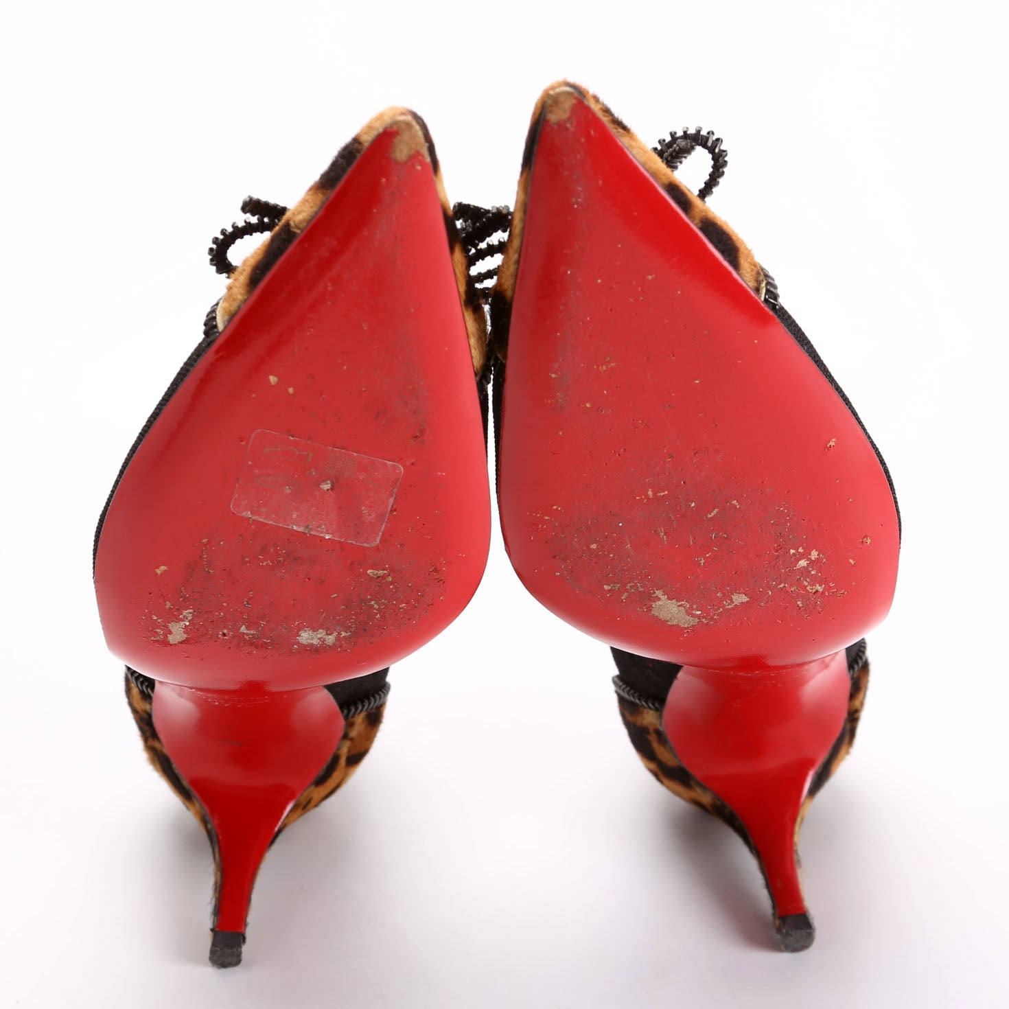 Souris Pony Hair/Lace 70MM Pumps Size 37.5