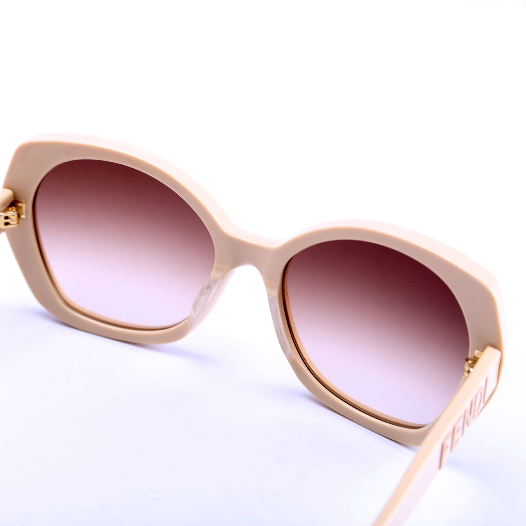 FE40112I Oversized Butterfly Acetate Beige