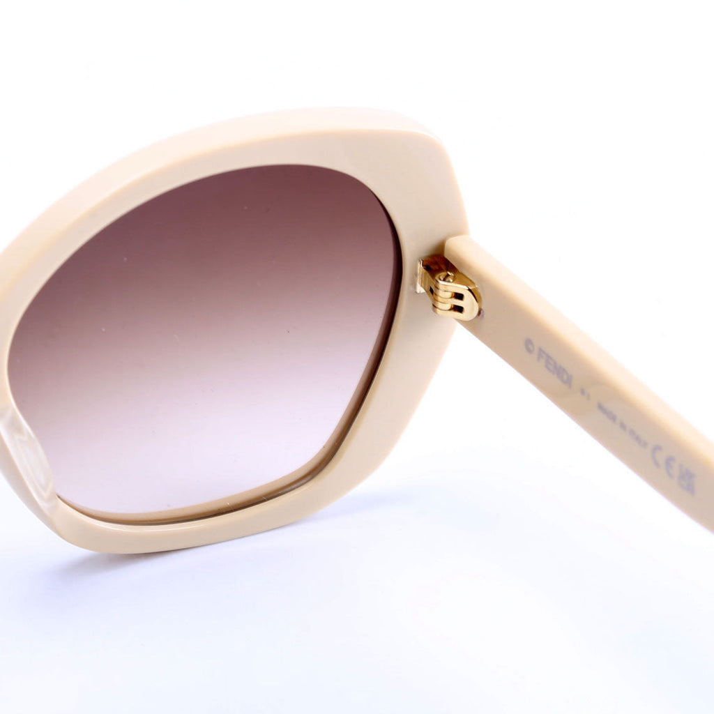 FE40112I Oversized Butterfly Acetate Beige