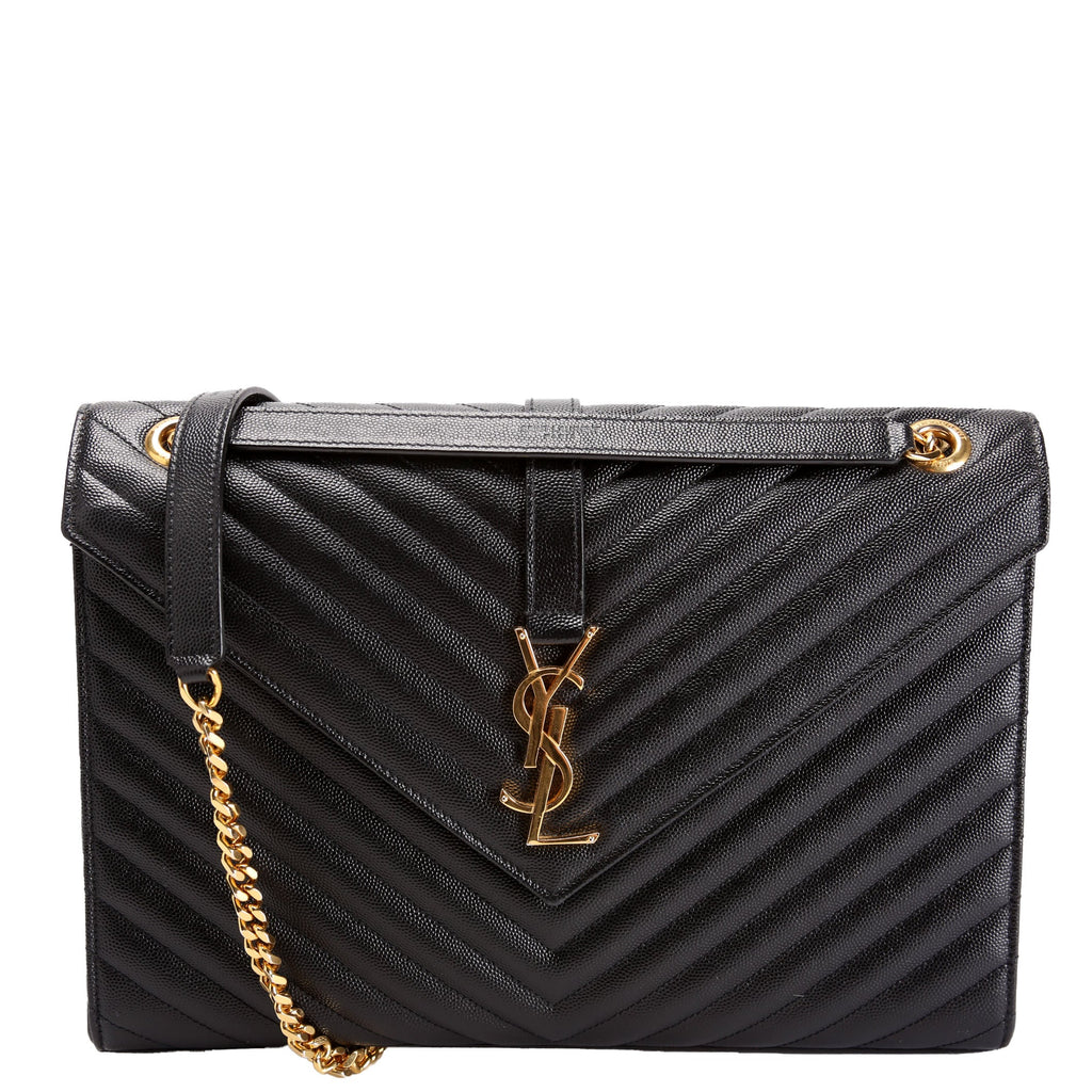 396910 Envelope Chevron Large Black