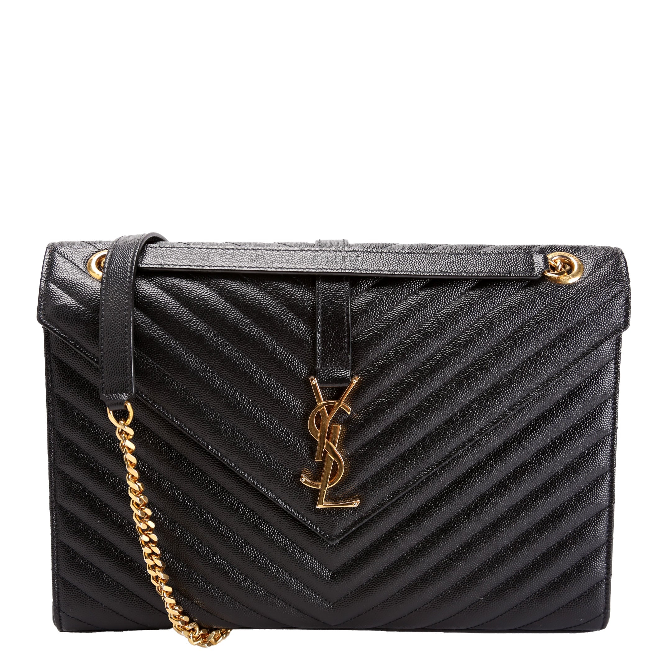 396910 Envelope Chevron Large Black