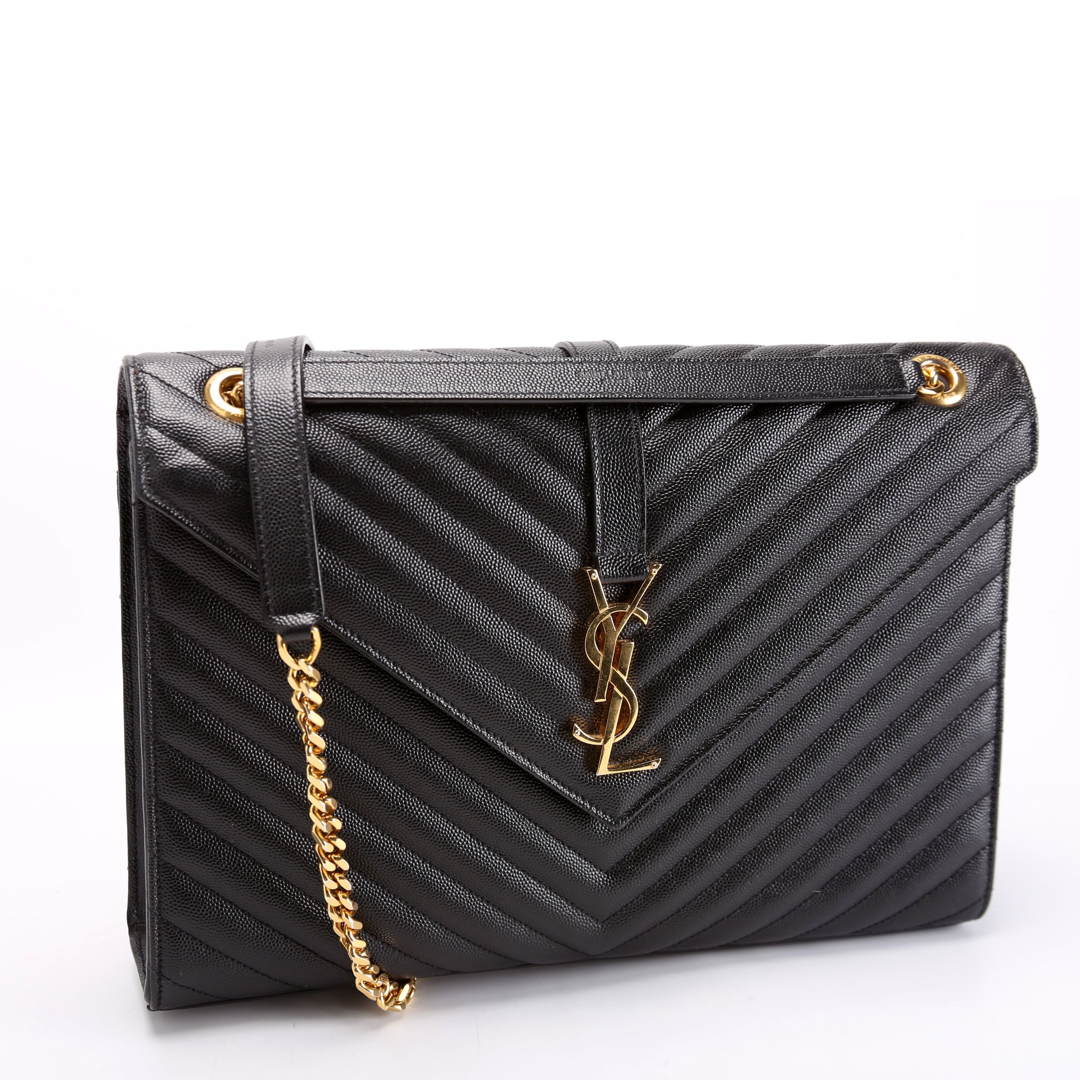 396910 Envelope Chevron Large Black
