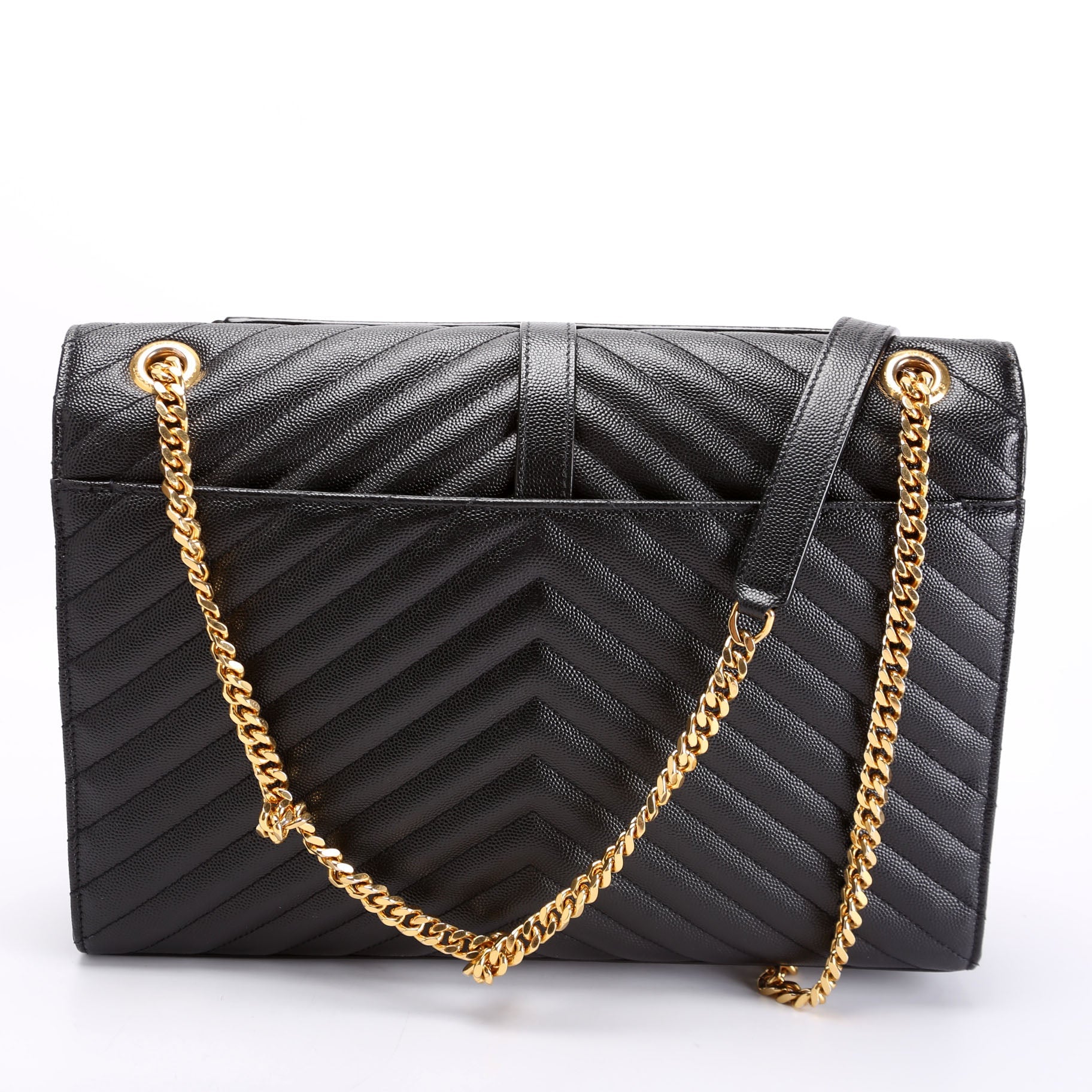 396910 Envelope Chevron Large Black