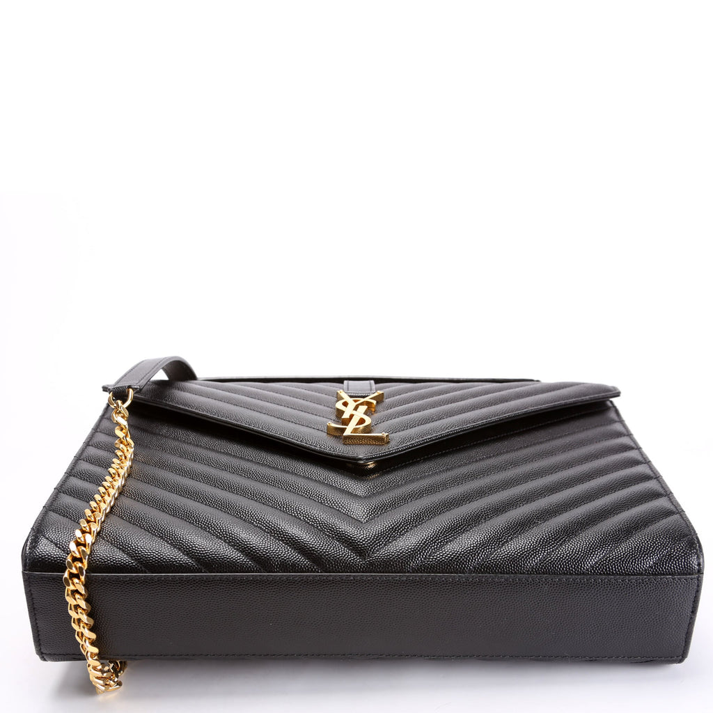 396910 Envelope Chevron Large Black