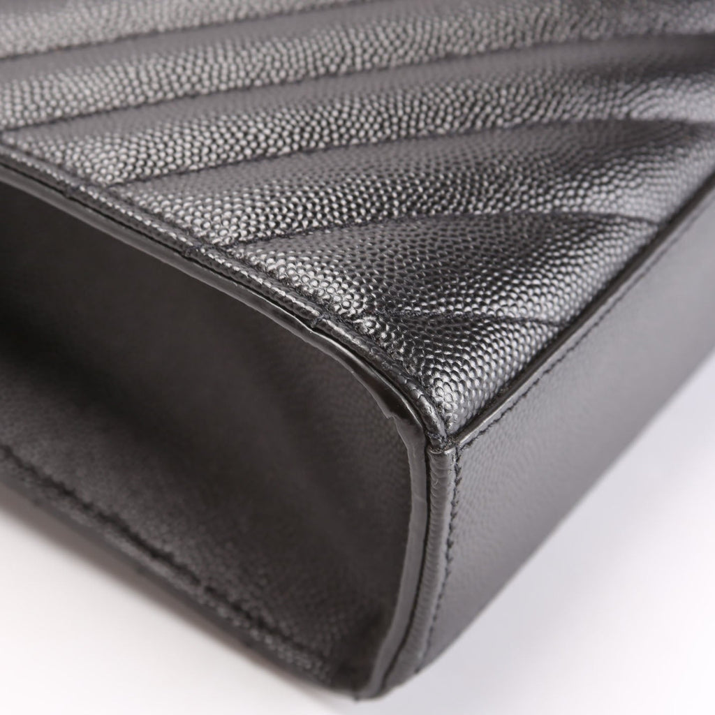396910 Envelope Chevron Large Black
