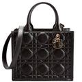 Book Tote Small Lambskin Cannage Black