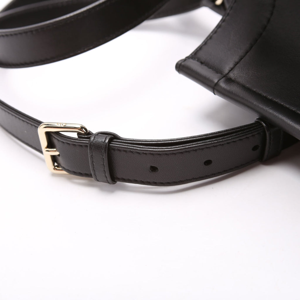 Book Tote Small Lambskin Cannage Black