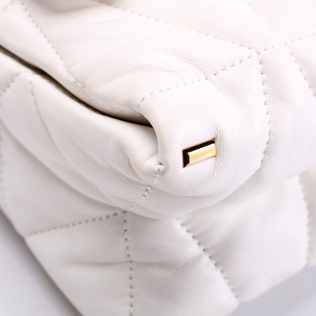 Kleio Quilted Shoulder Bag White