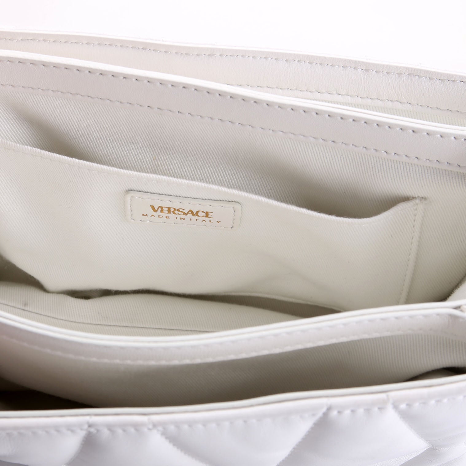 Kleio Quilted Shoulder Bag White