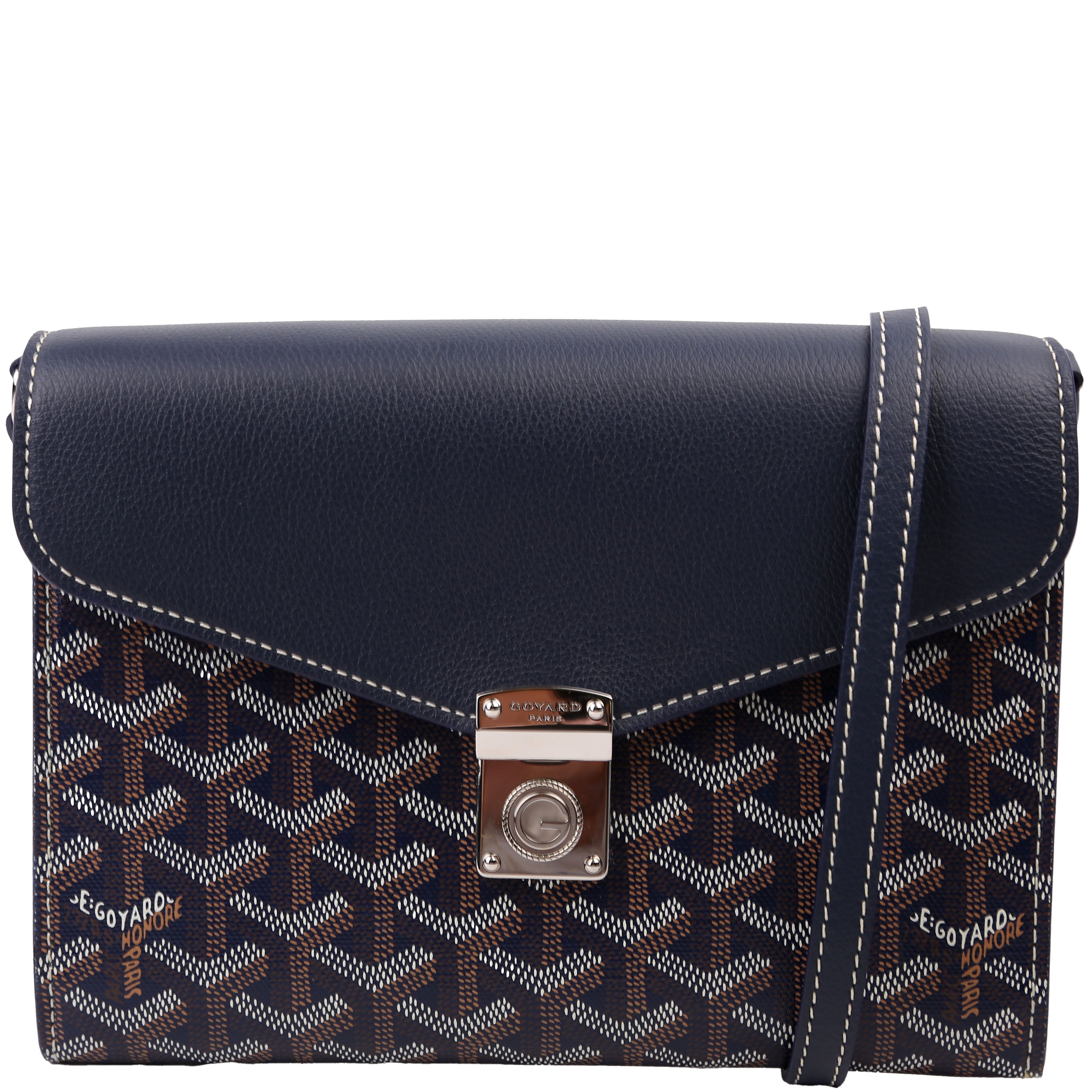 Chypre Pouch Wallet With Strap Navy