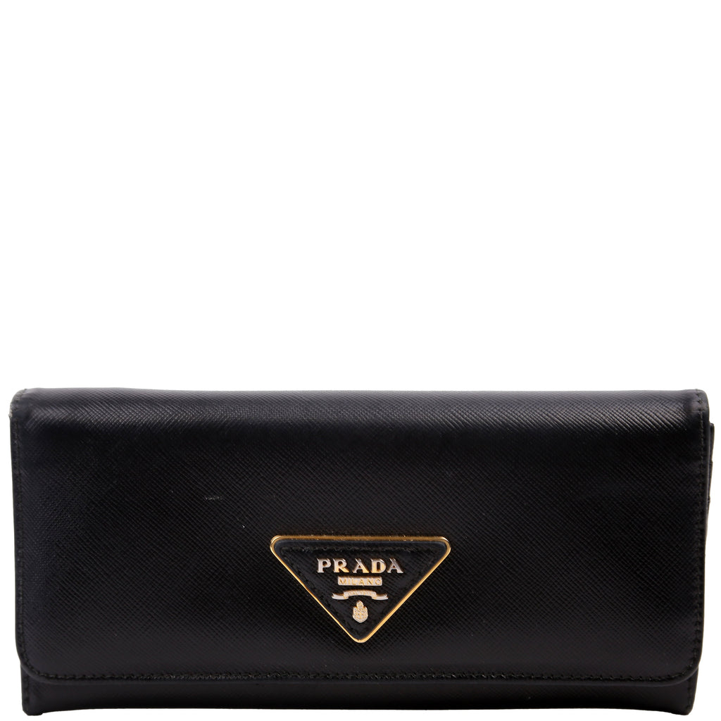 Saffiano Continental Wallet Black