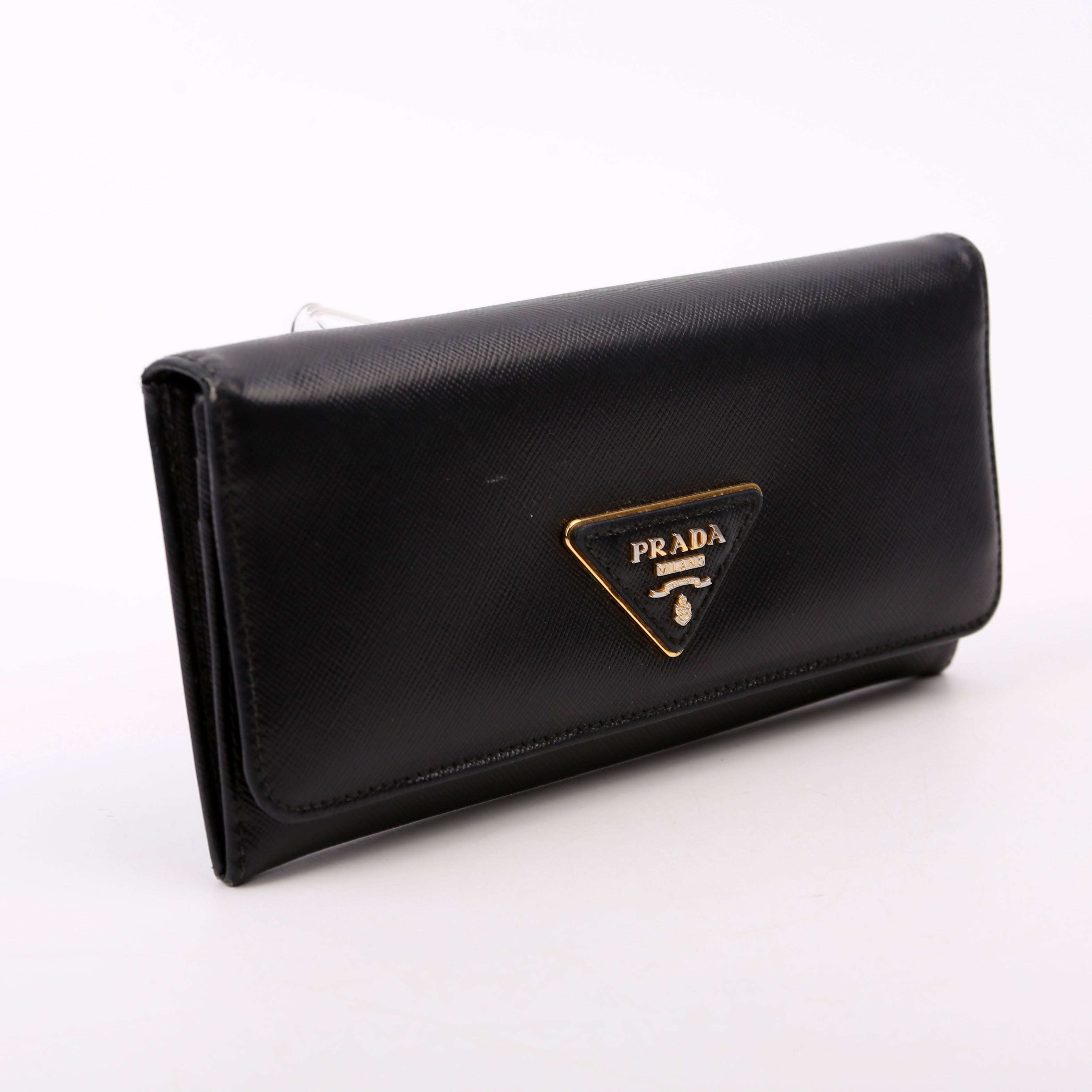 Saffiano Continental Wallet Black