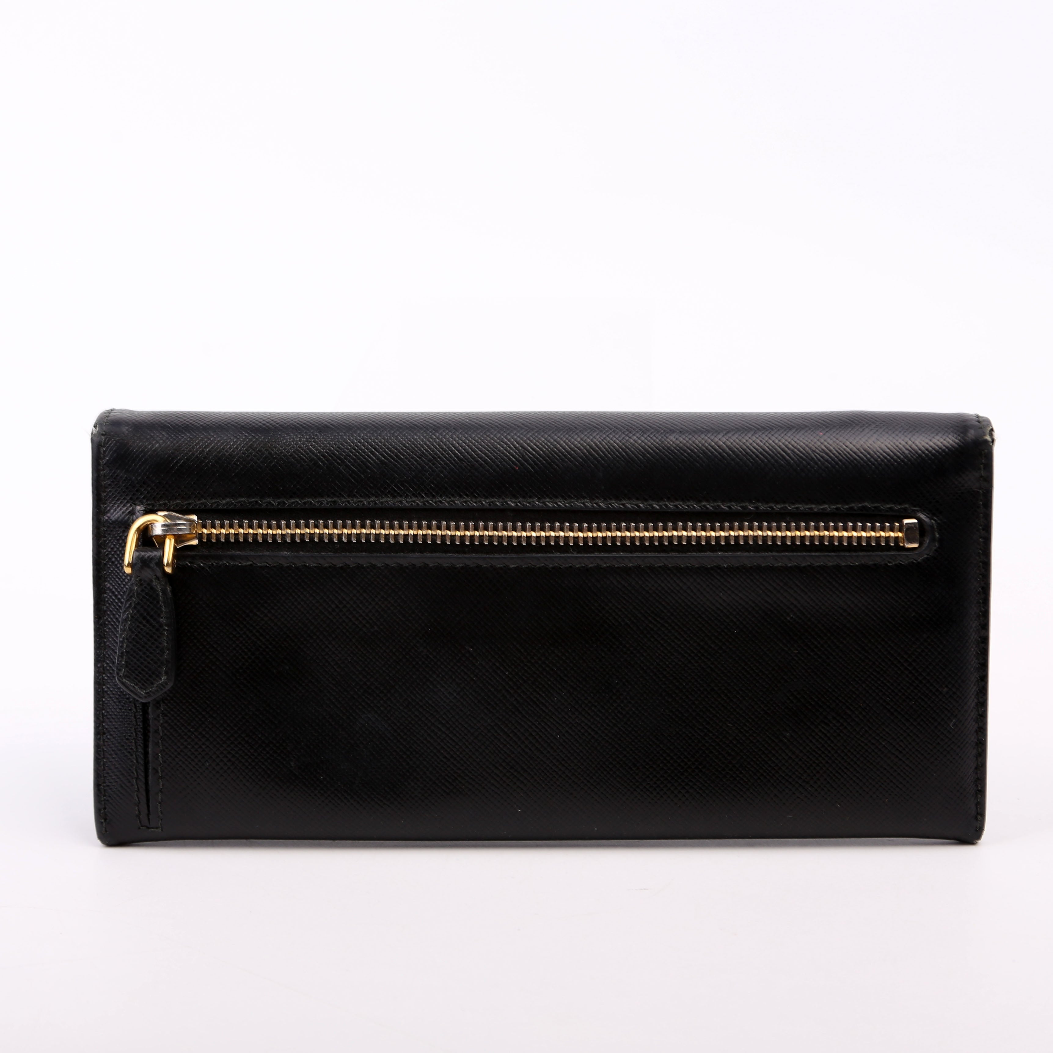 Saffiano Continental Wallet Black
