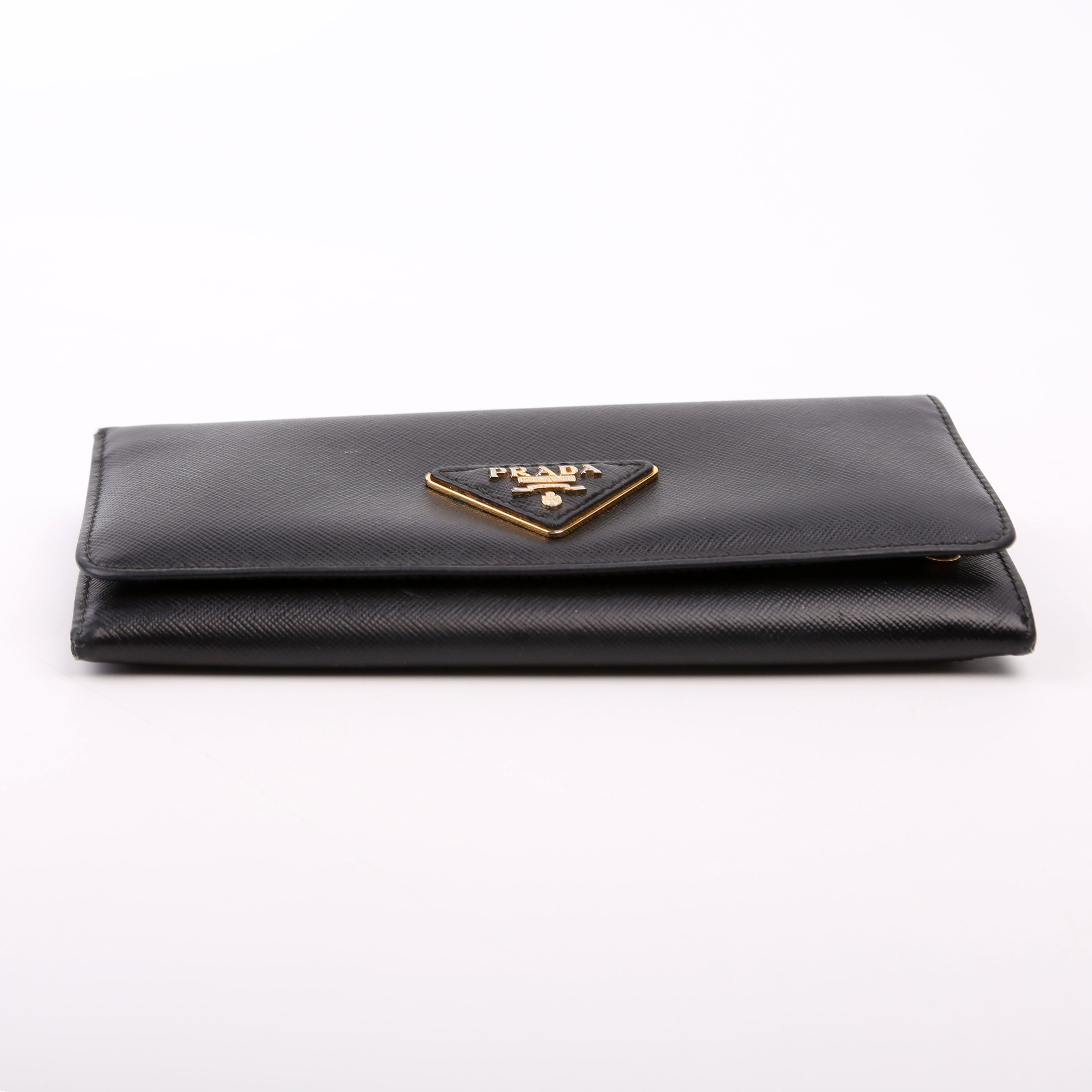 Saffiano Continental Wallet Black