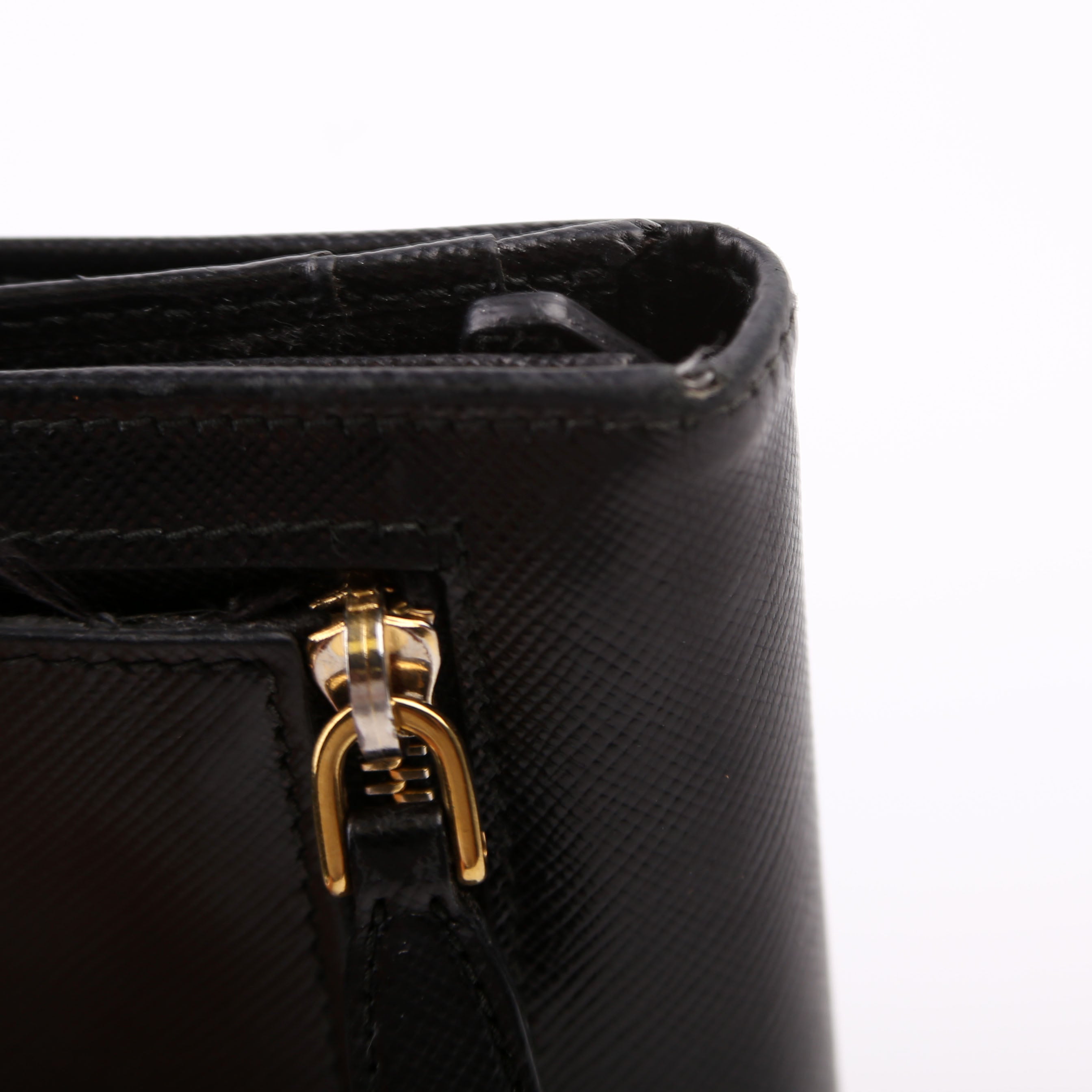 Saffiano Continental Wallet Black