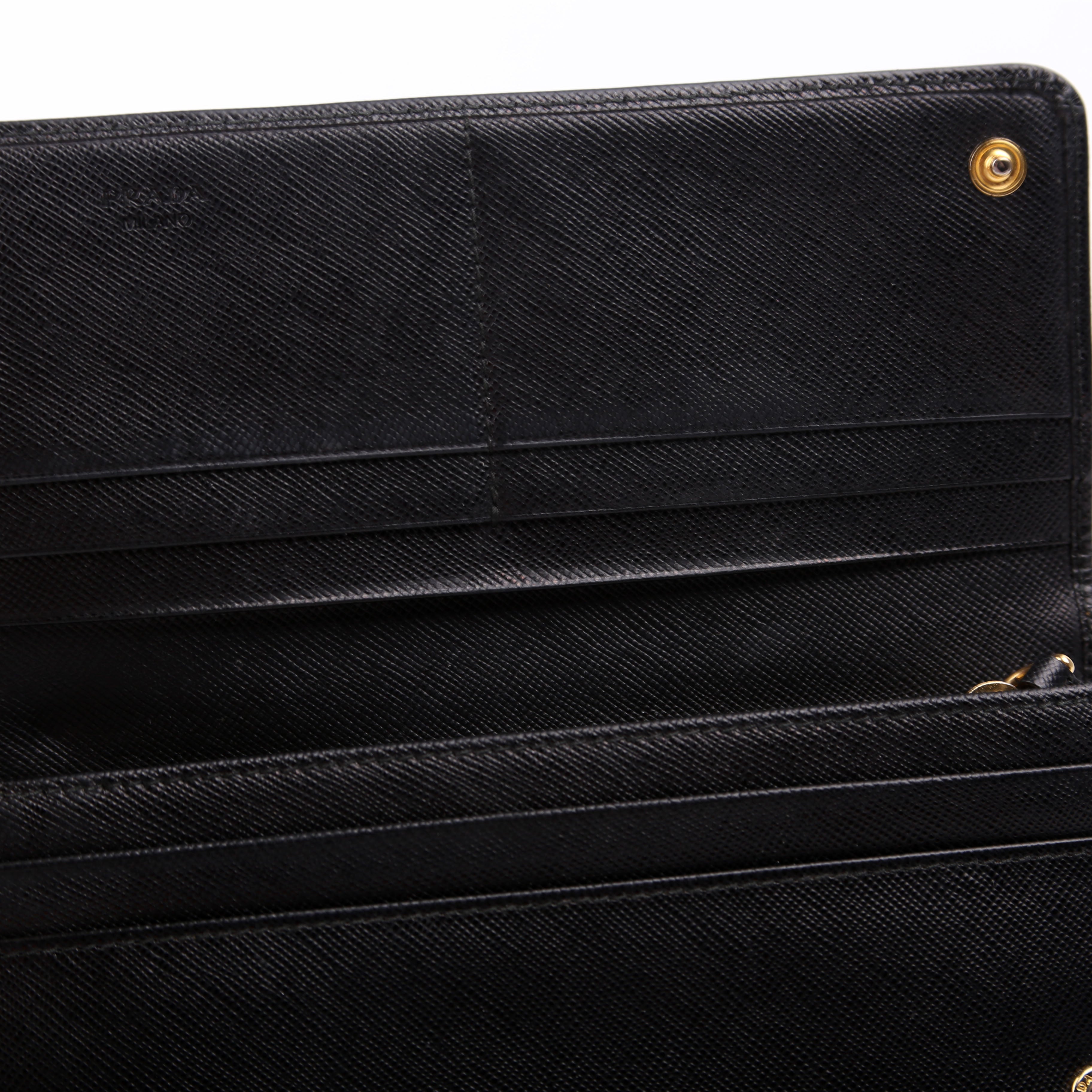 Saffiano Continental Wallet Black