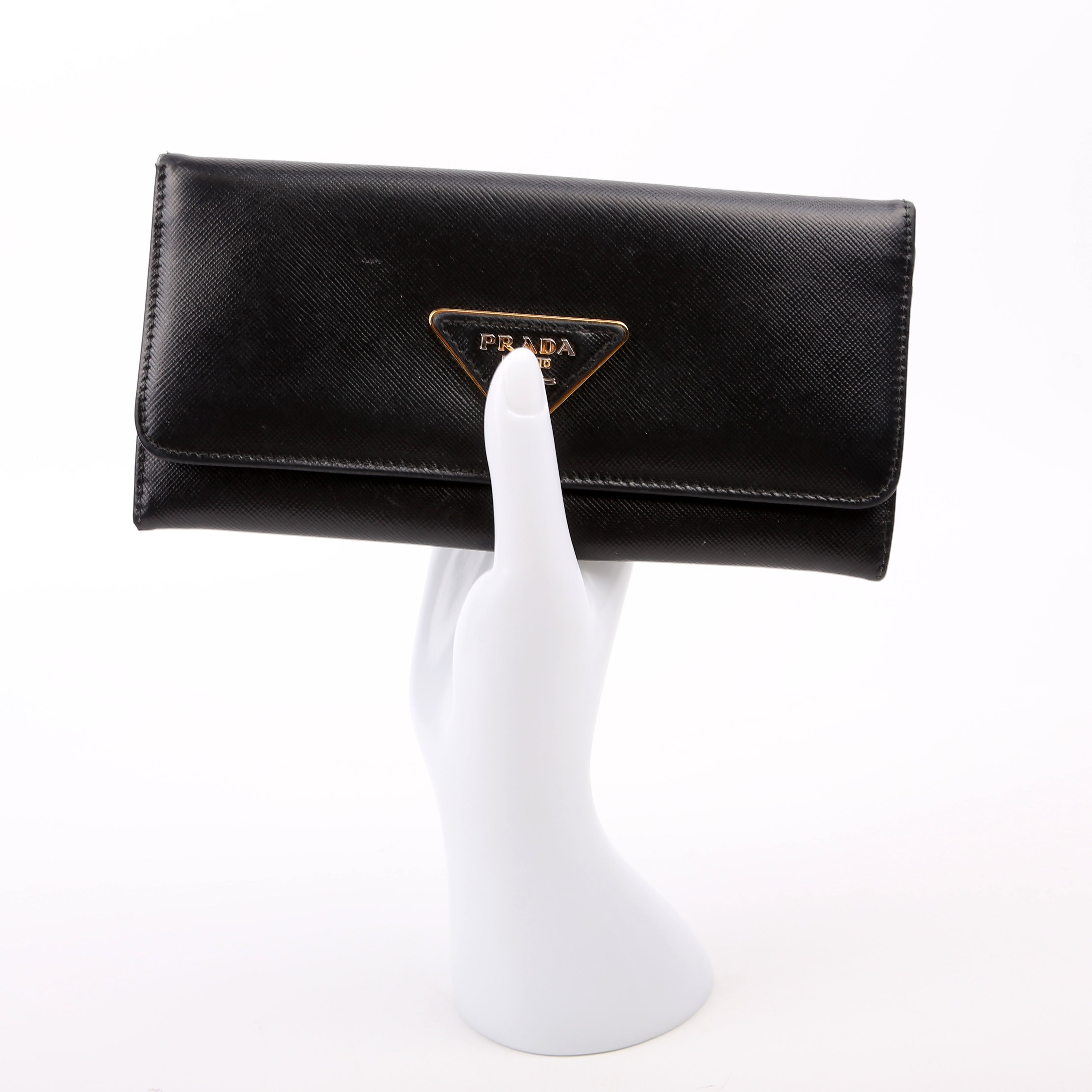 Saffiano Continental Wallet Black