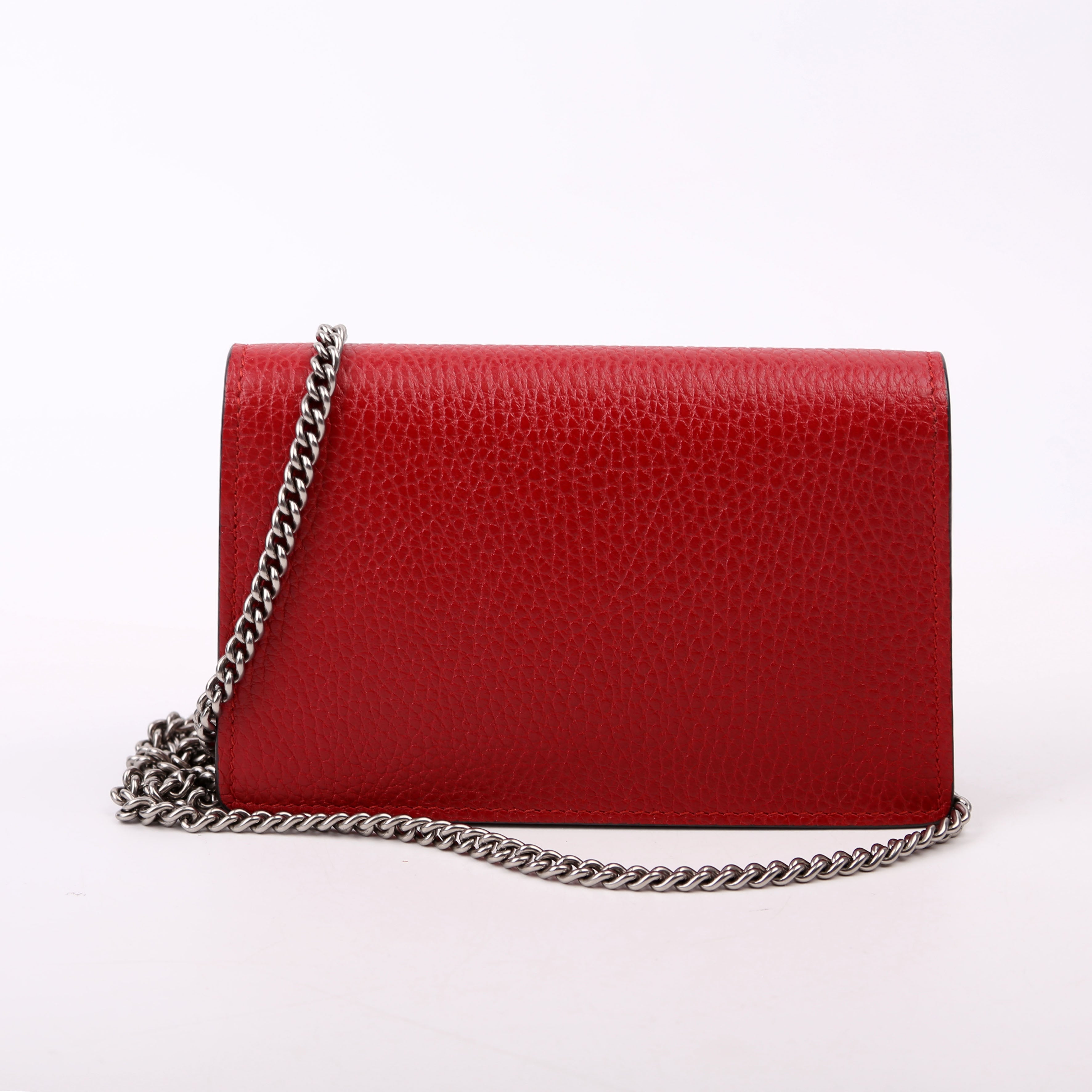 476432 Dionysus Leather Super Mini Red