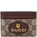 597557 GG Supreme Neo Card Case Brown/Yellow