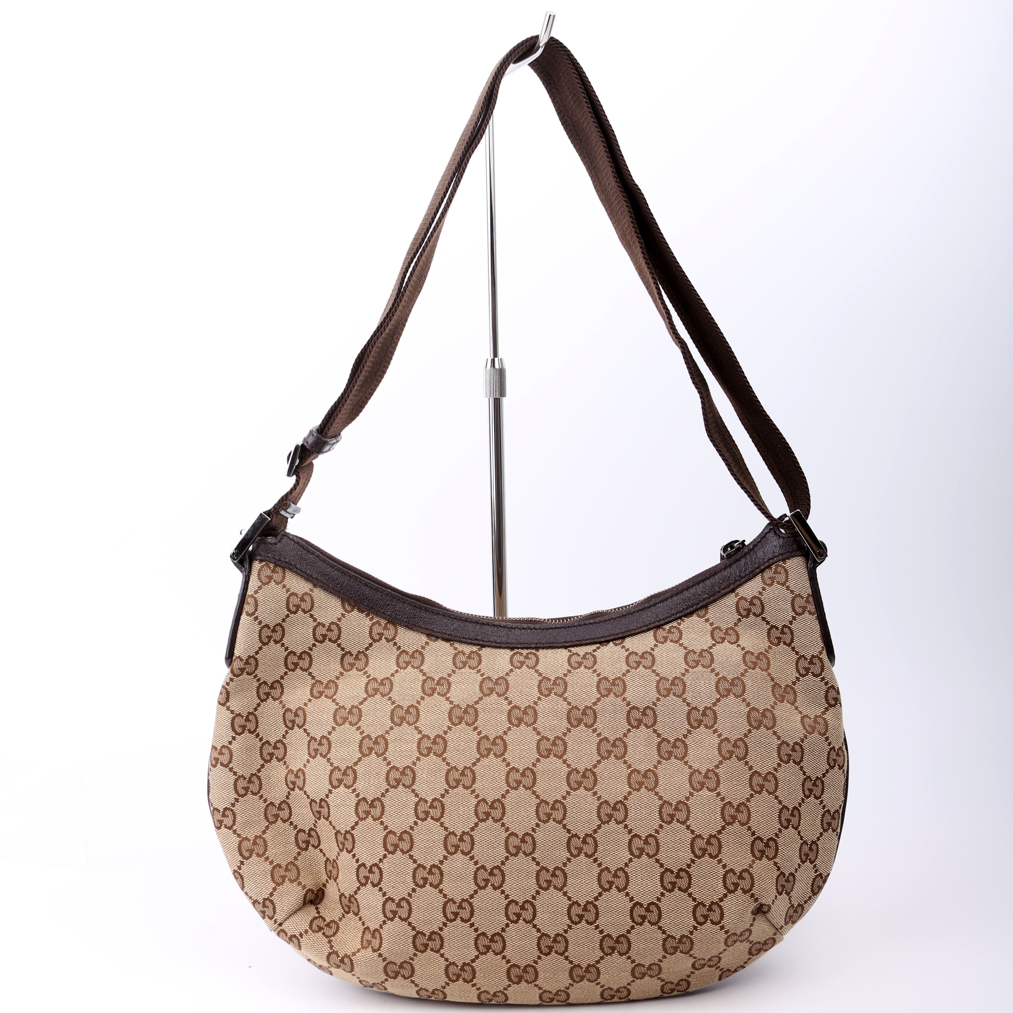 181092 GG Canvas Half Moon Hobo