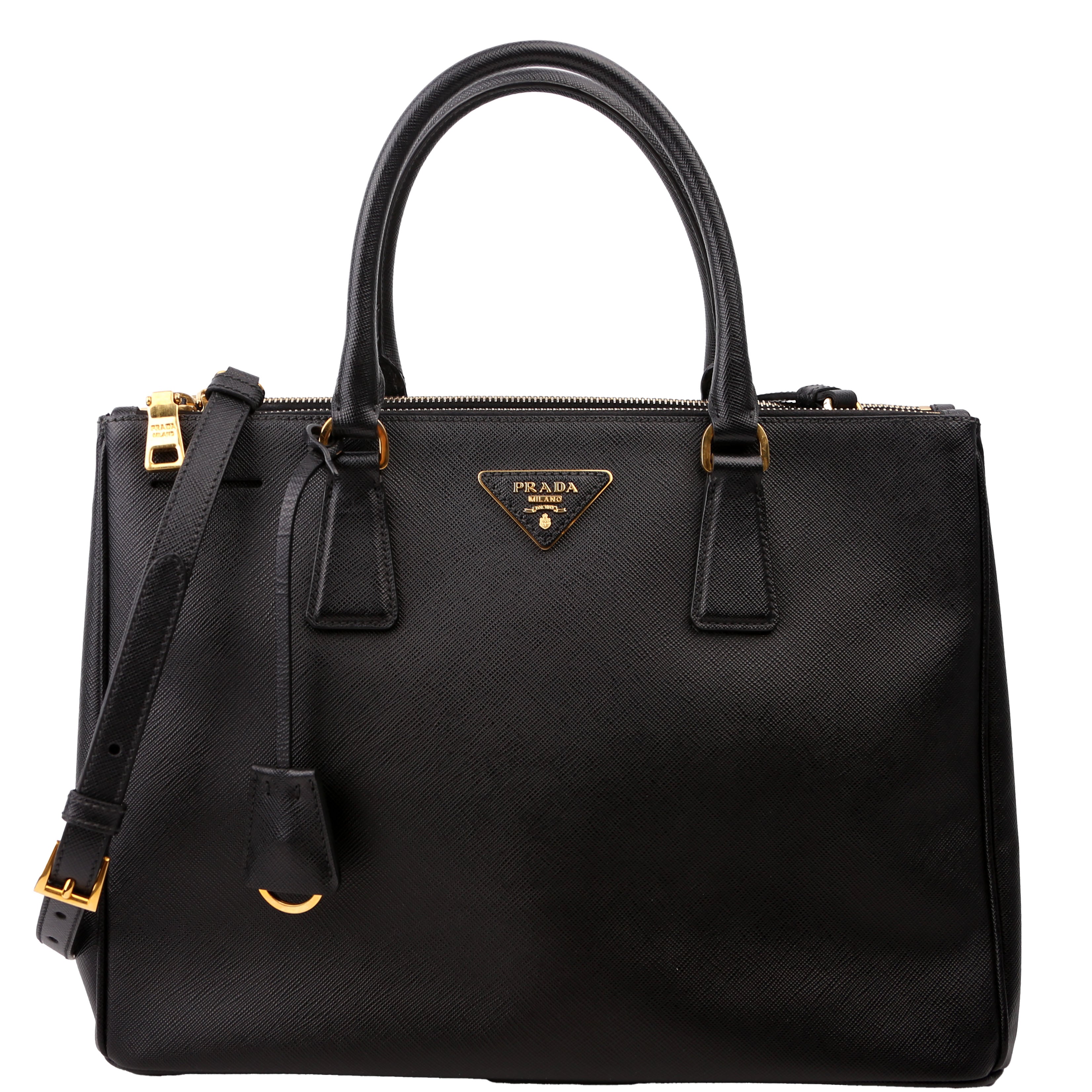 Saffiano Galleria Medium Black