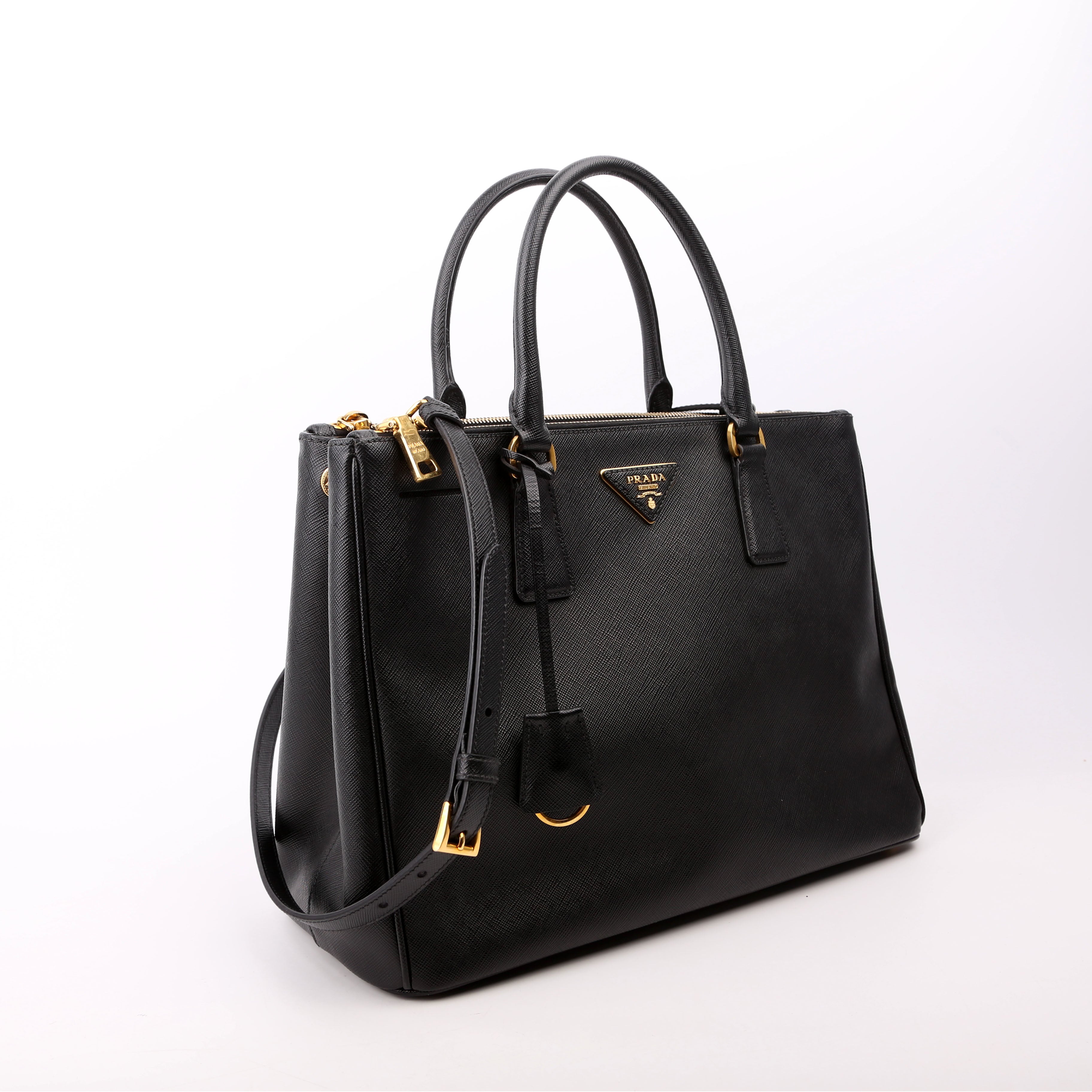 Saffiano Galleria Medium Black