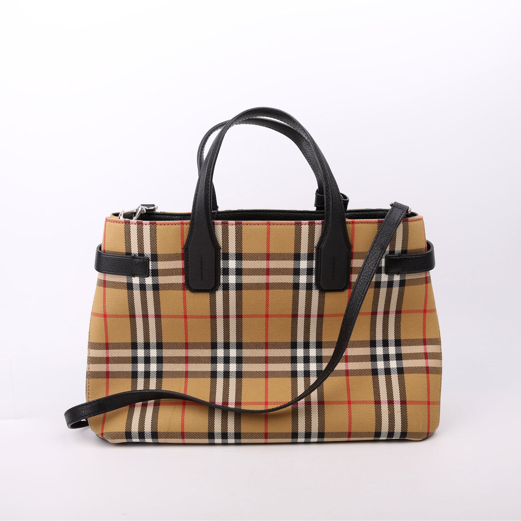 Banner Tote Small Vintage Check