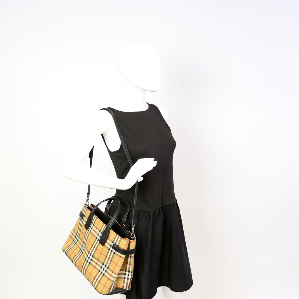 Banner Tote Small Vintage Check