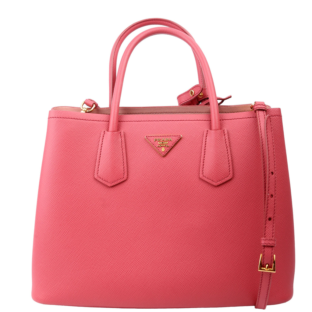 Saffiano Cuir Double Medium Pink