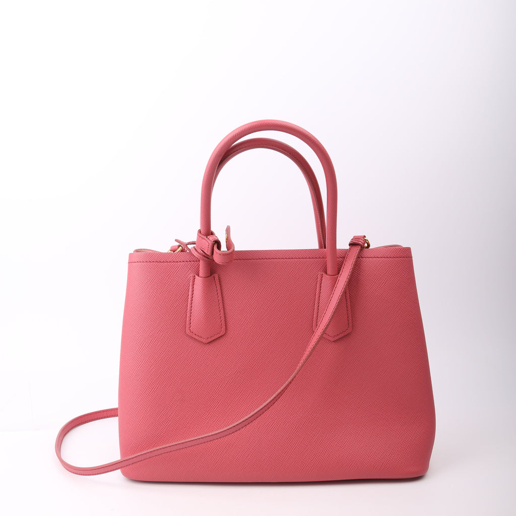 Saffiano Cuir Double Medium Pink