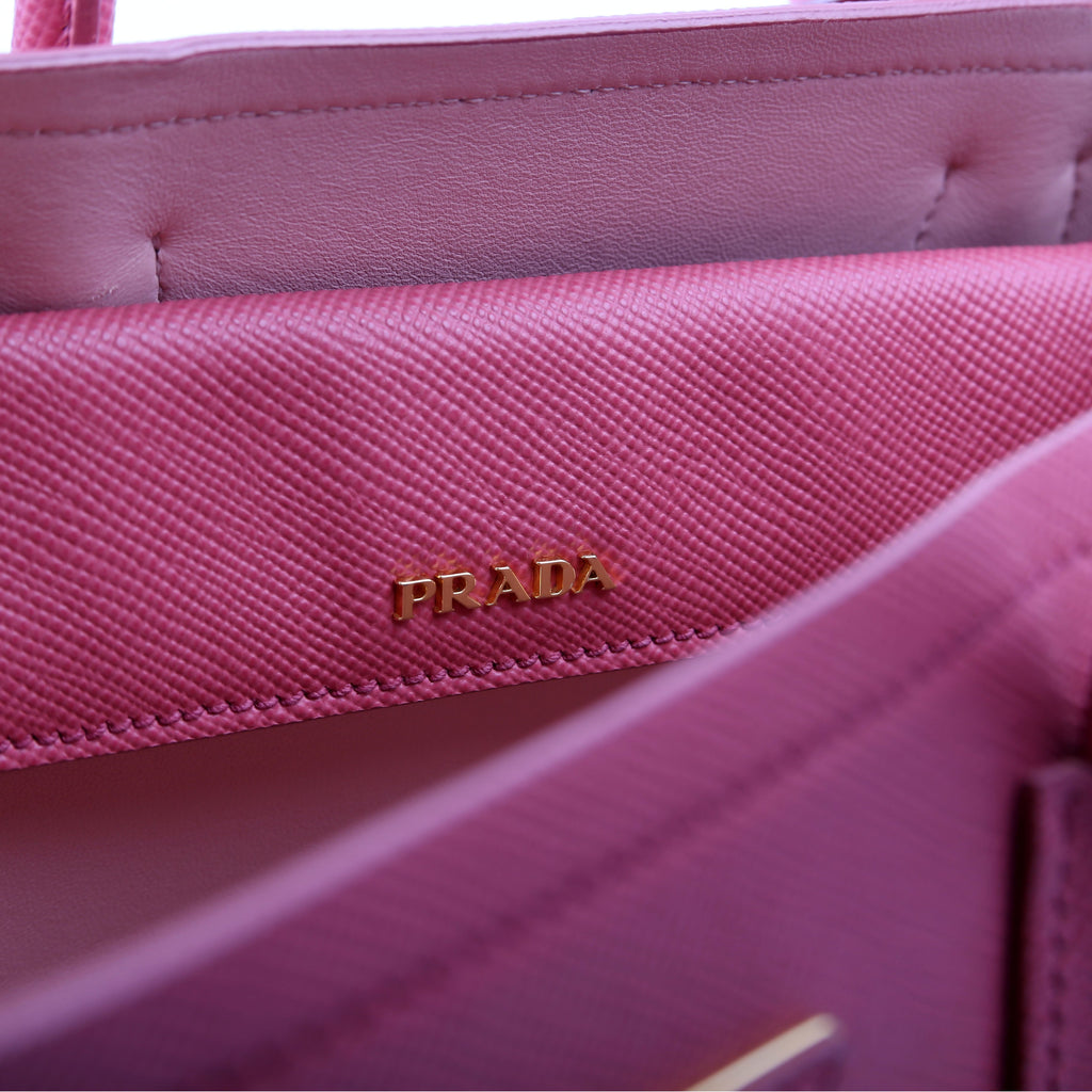 Saffiano Cuir Double Medium Pink