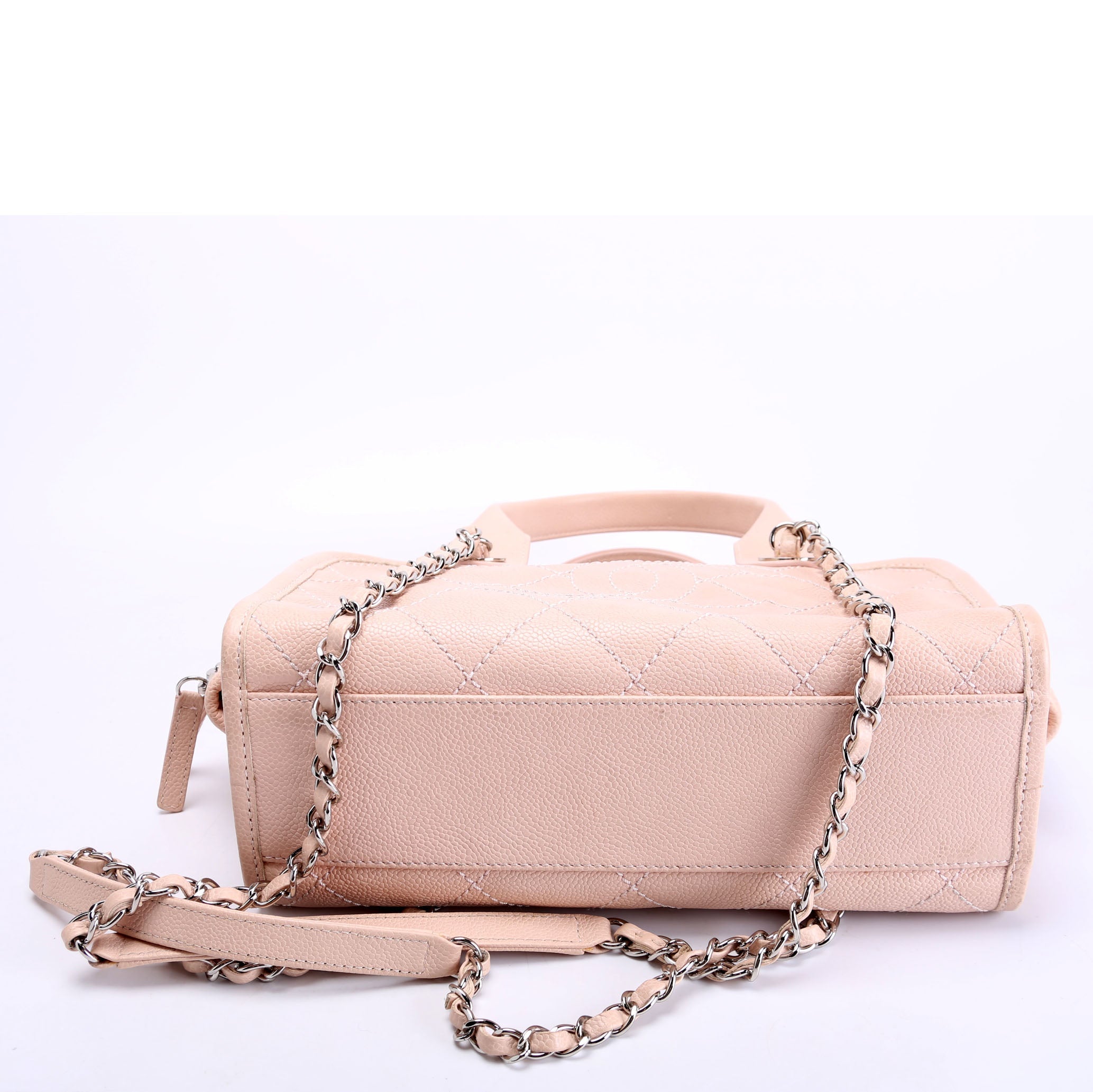 Deauville Bowling Bag Small Caviar Pink