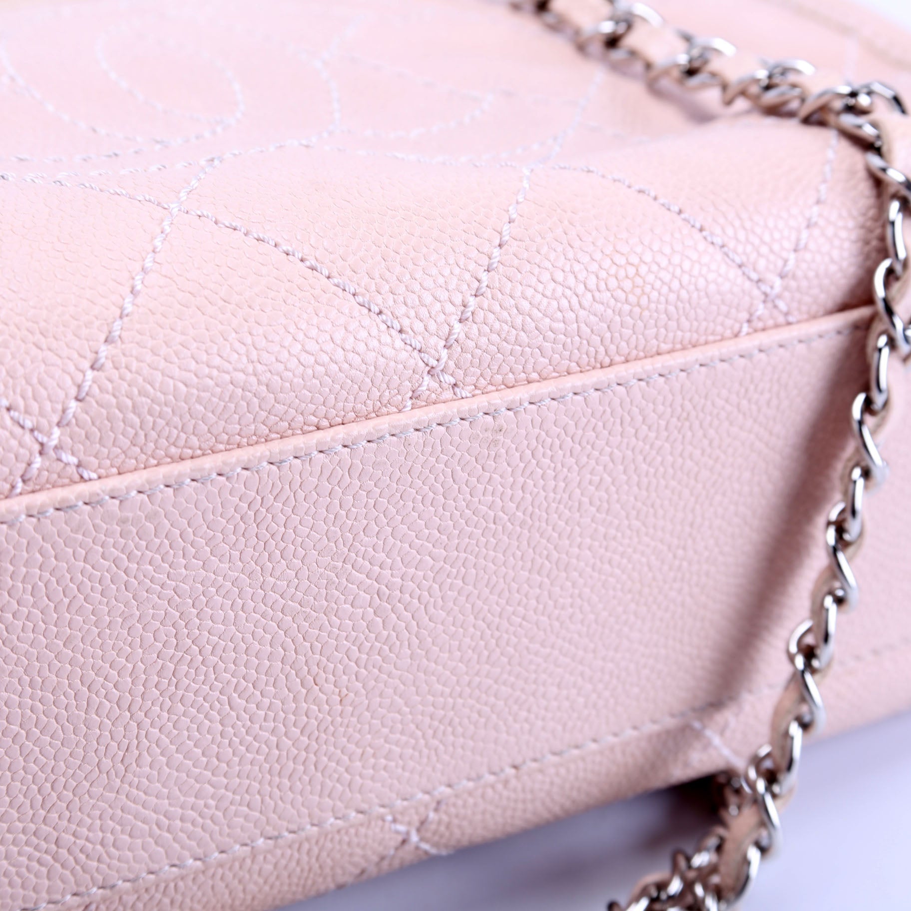 Deauville Bowling Bag Small Caviar Pink