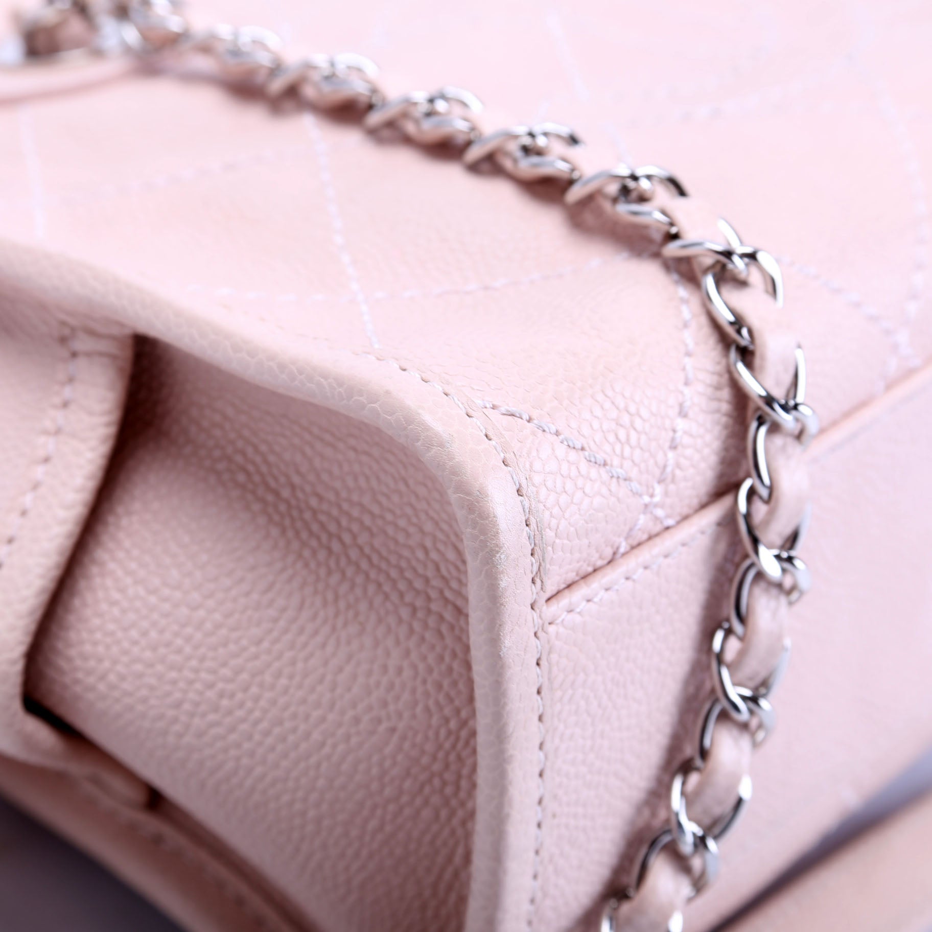 Deauville Bowling Bag Small Caviar Pink