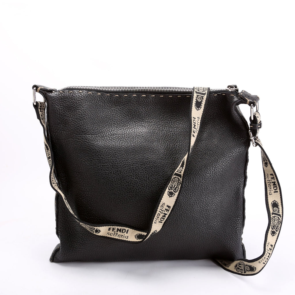 Cuoio Romano Selleria Messenger Black
