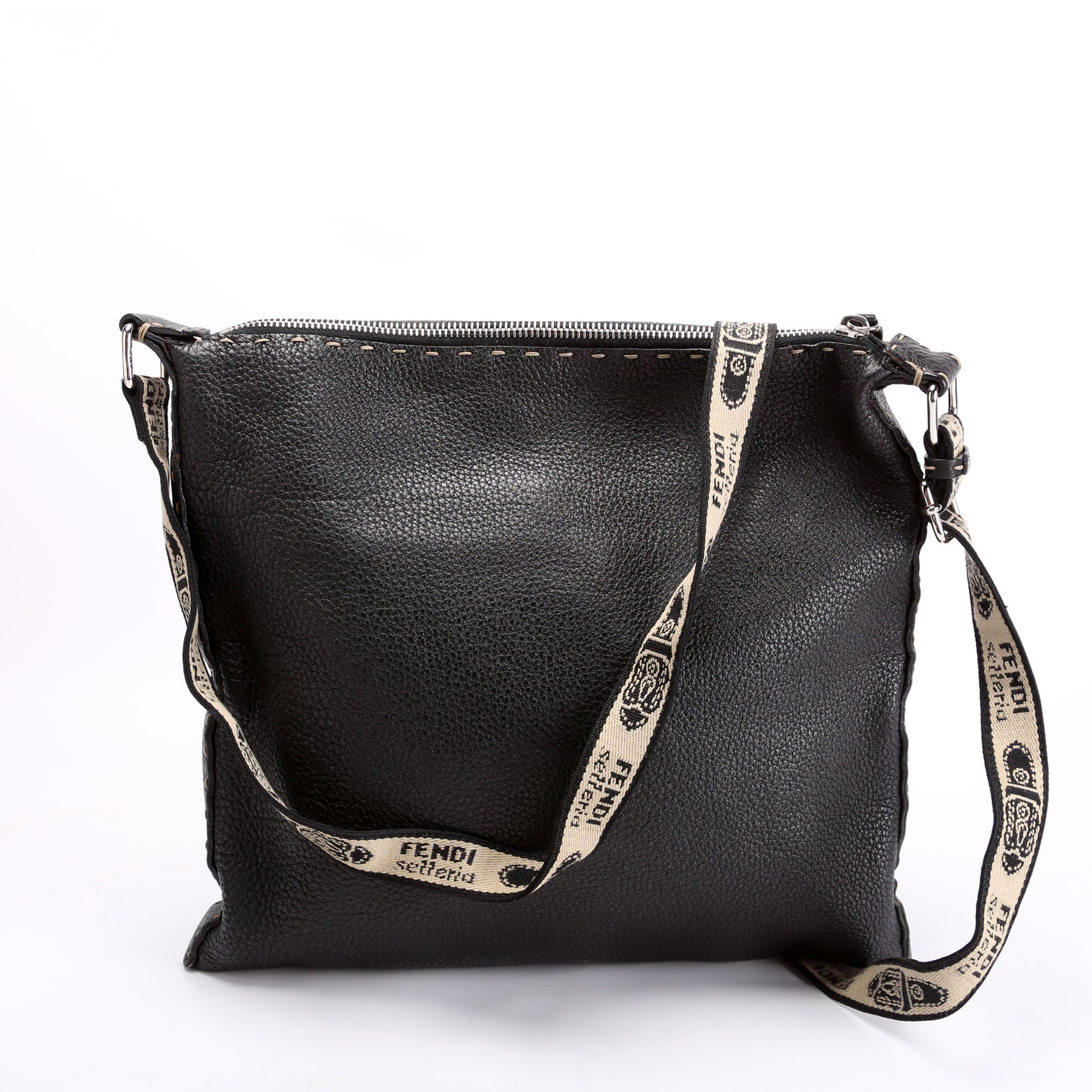 Cuoio Romano Selleria Messenger Black